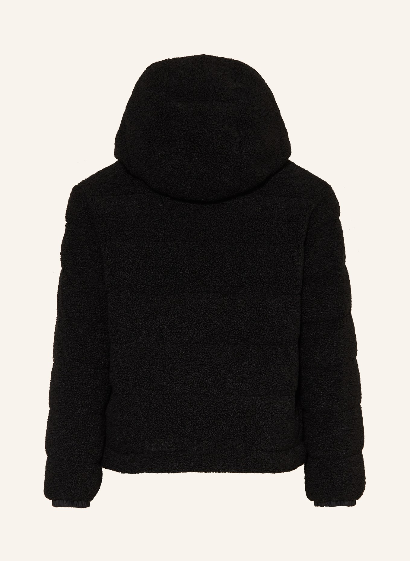 MONCLER enfant Kurtka pikowana AUDRIEU z pluszowego materiału: CZARNY