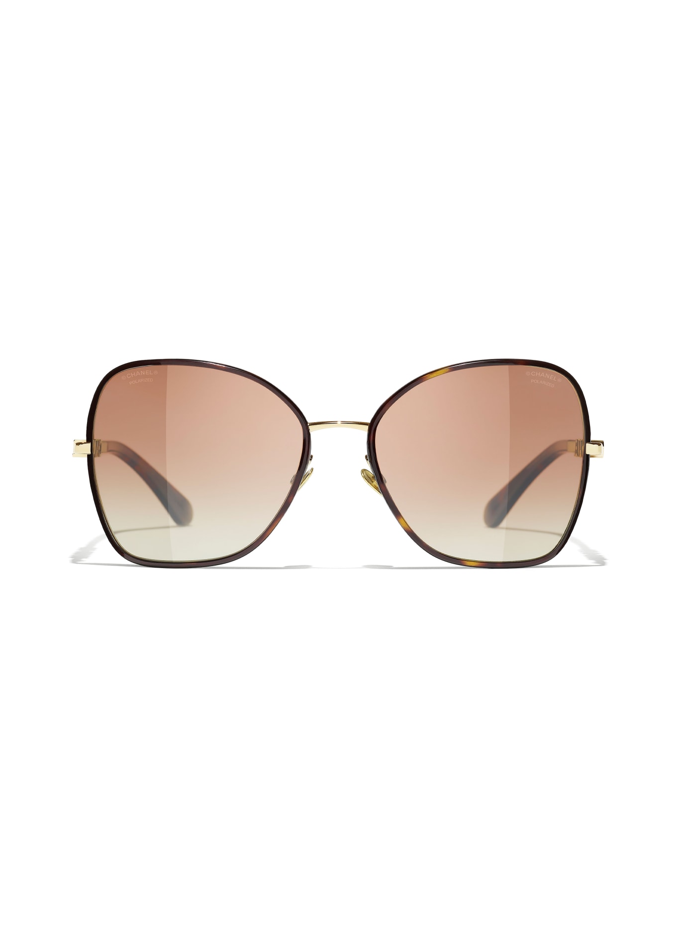 CHANEL Quadratische Sonnenbrille: C429S9 - HAVANA/ BRAUN POLARISIERT
