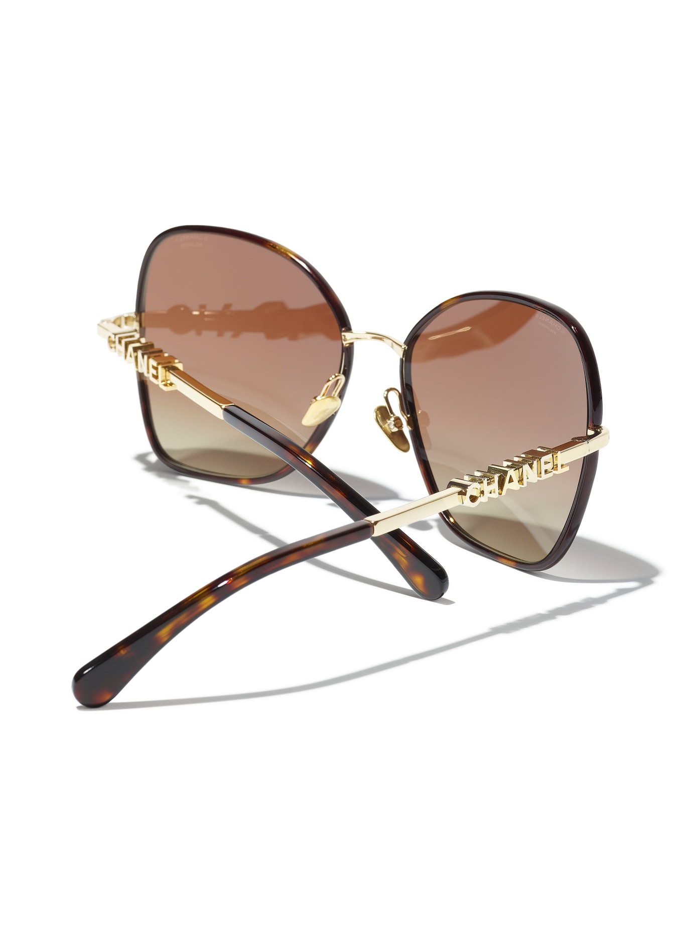 CHANEL Quadratische Sonnenbrille: C429S9 - HAVANA/ BRAUN POLARISIERT