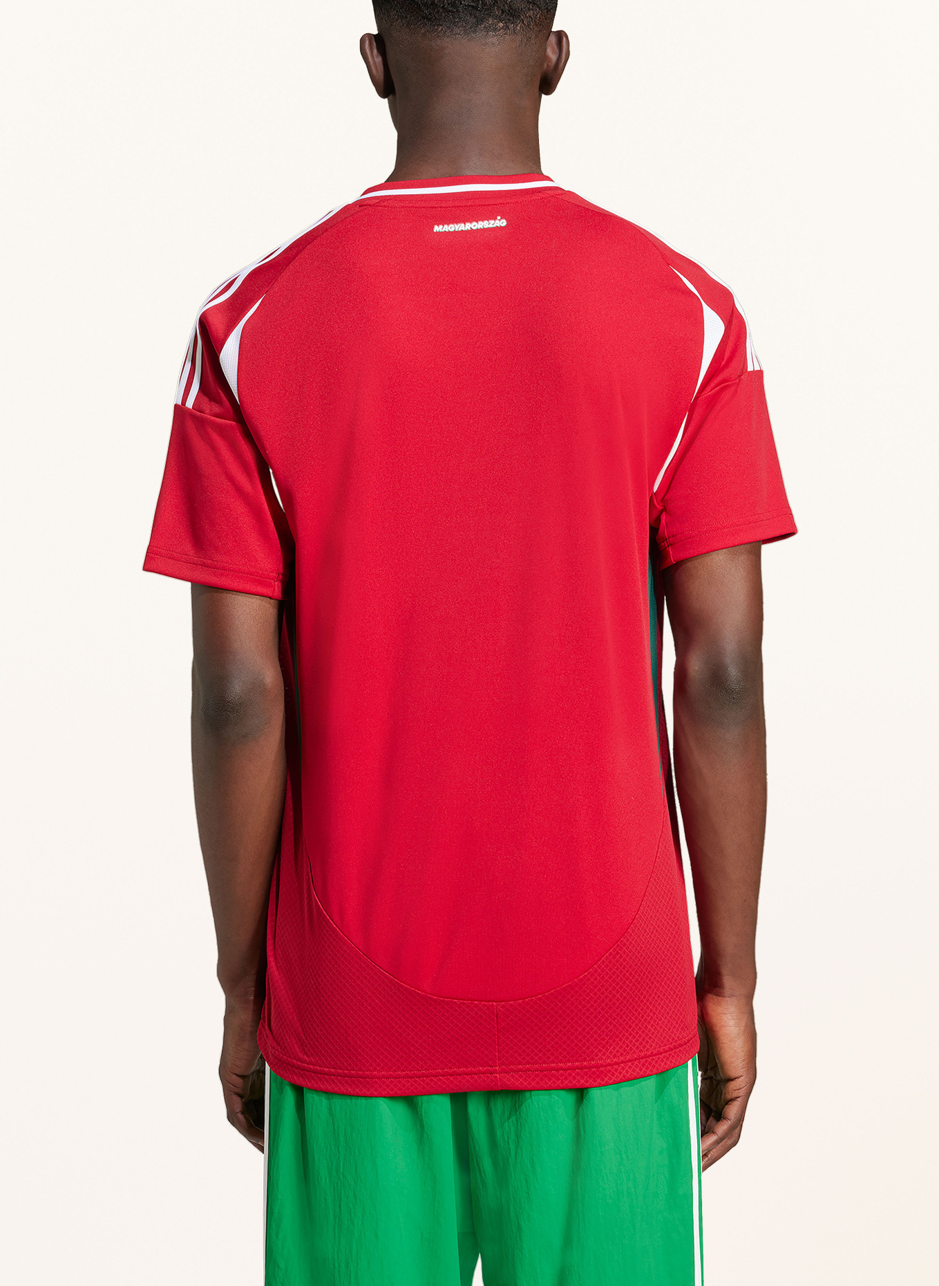 adidas Koszulka domowa WĘGRY 24 dla mężczyzn, Kolor: CIEMNOCZERWONY/ BIAŁY/ CIEMNOZIELONY (Obrazek 3)