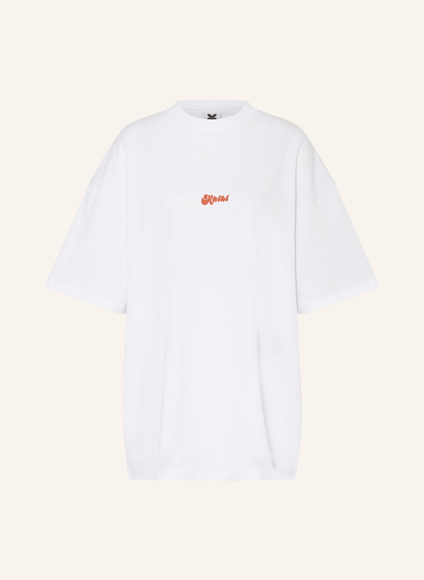 KARO KAUER T-shirt, Color: WHITE/ BLACK/ ORANGE (Image 1)