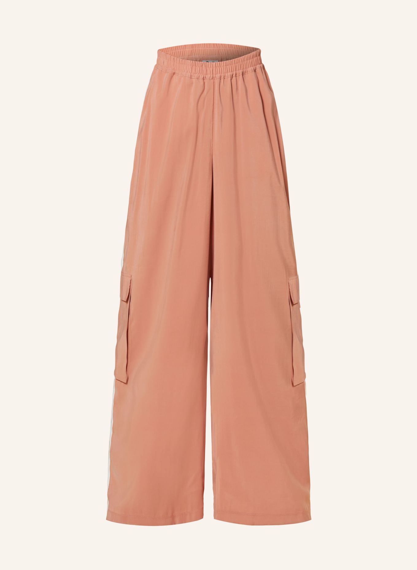 KARO KAUER Cargo pants in jogger style, Color: ROSE (Image 1)