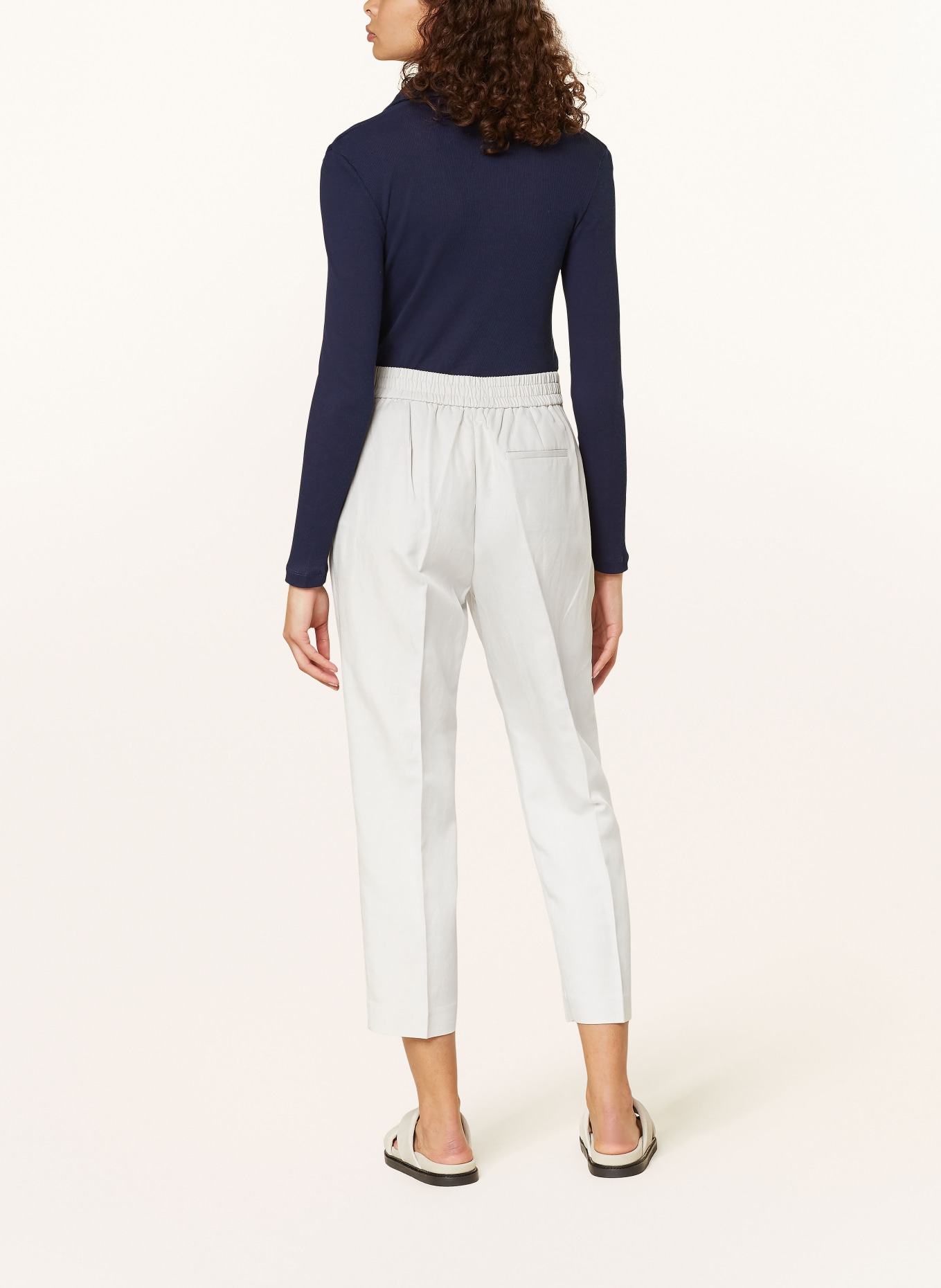 REISS Chinos FARRAH with linen, Color: LIGHT GRAY (Image 3)