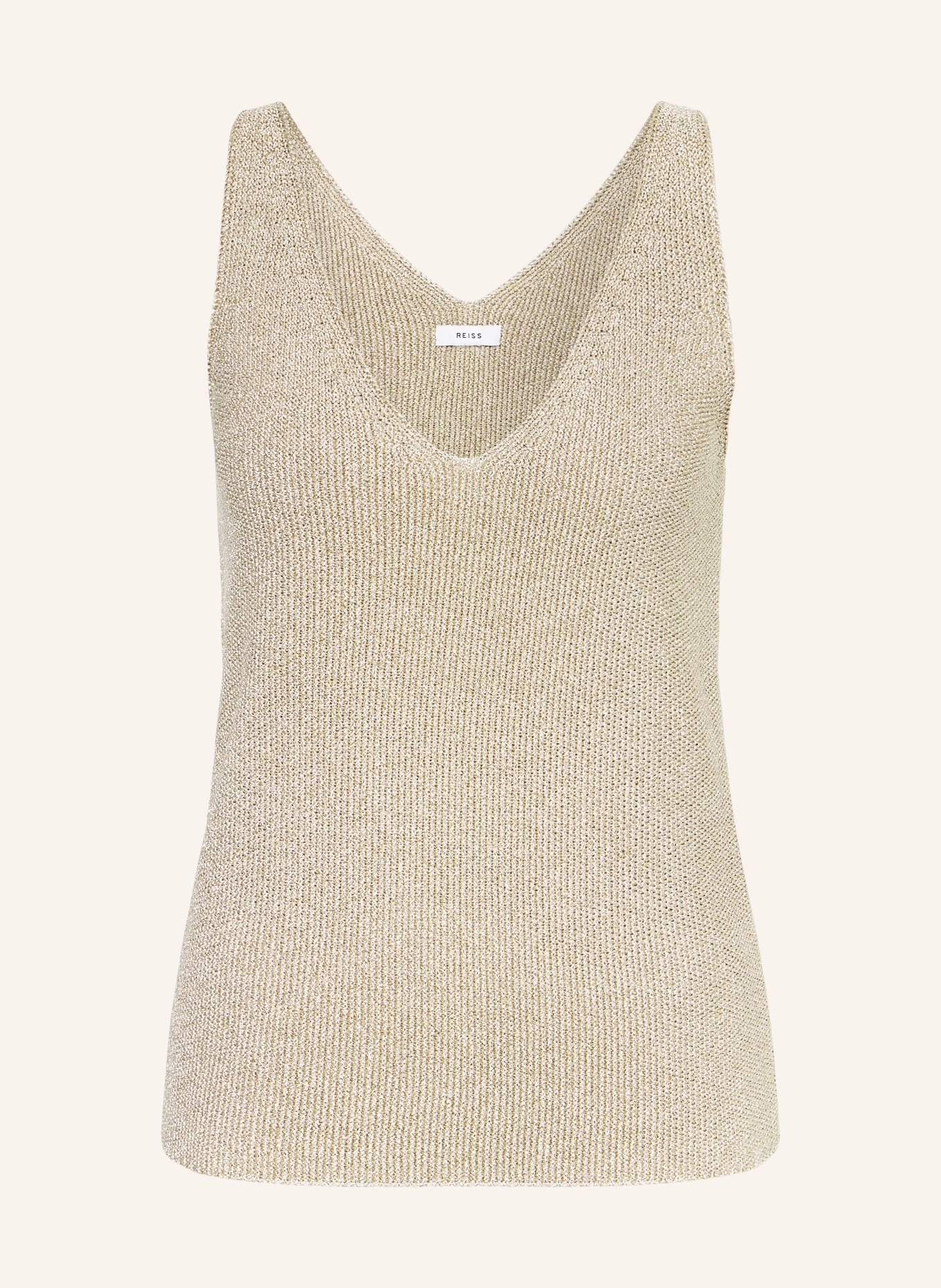 REISS Knit top MIKA with glitter thread, Color: GOLD (Image 1)