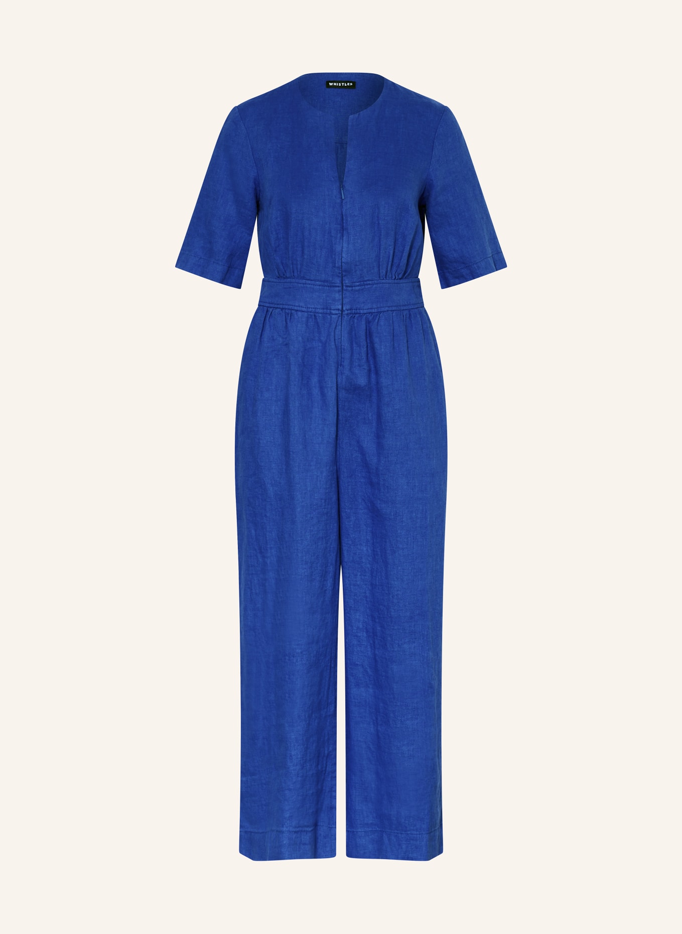 WHISTLES Linen jumpsuit COSIMA, Color: BLUE (Image 1)
