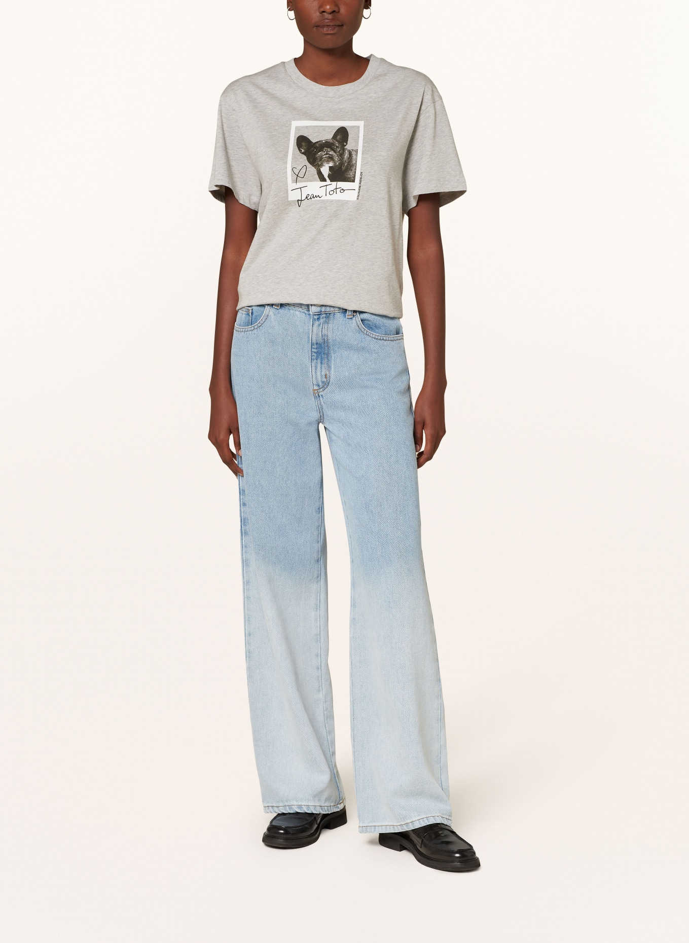 CLAUDIE PIERLOT T-Shirt, Farbe: GRAU (Bild 2)