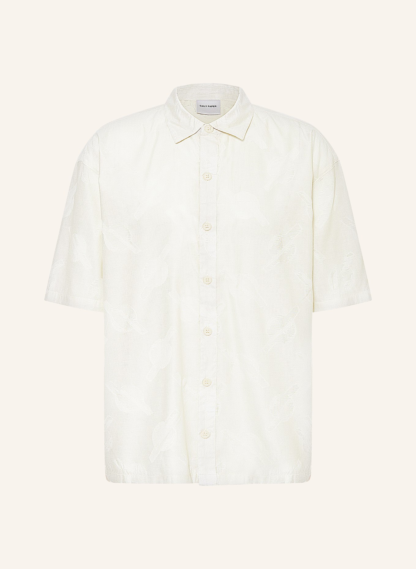 DAILY PAPER Short sleeve shirt SALIM relaxed fit, Color: ECRU (Image 1)