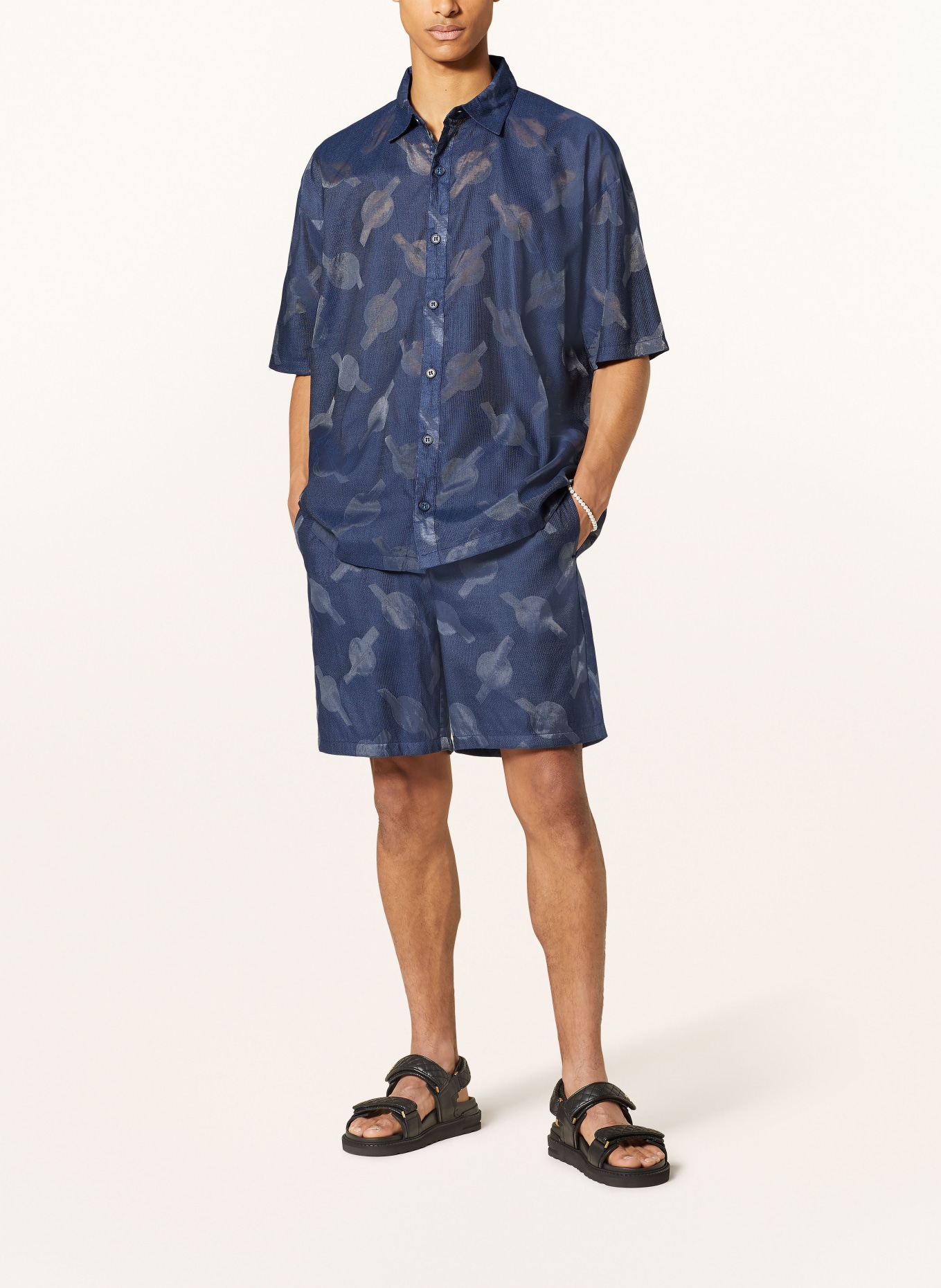 DAILY PAPER Šortky SALIM: TMAVĚ MODRÁ