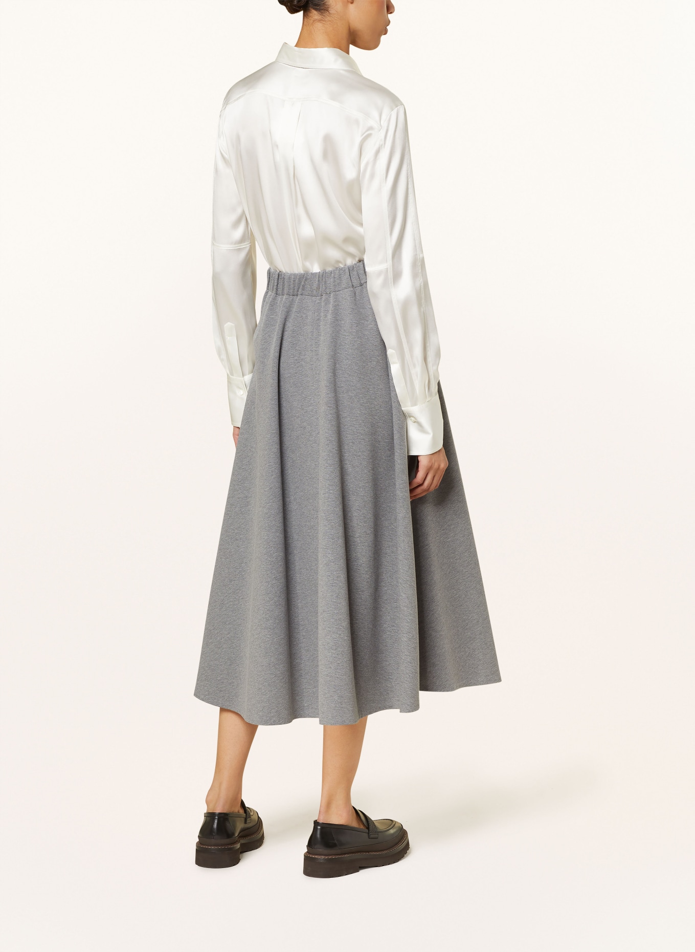 BRUNELLO CUCINELLI Jersey skirt, Color: GRAY (Image 3)