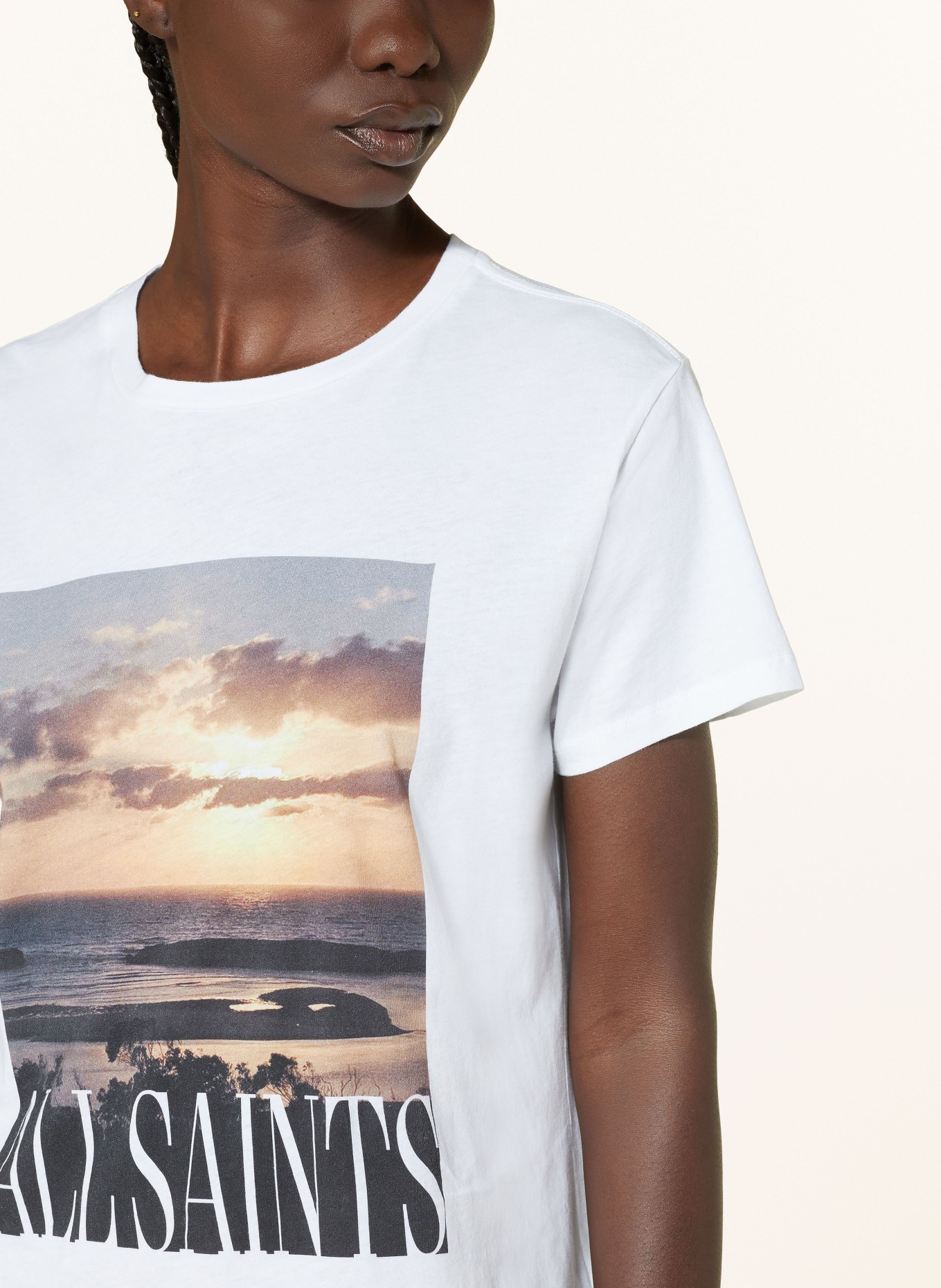 ALLSAINTS T-shirt DIA GRACE, Color: WHITE (Image 4)