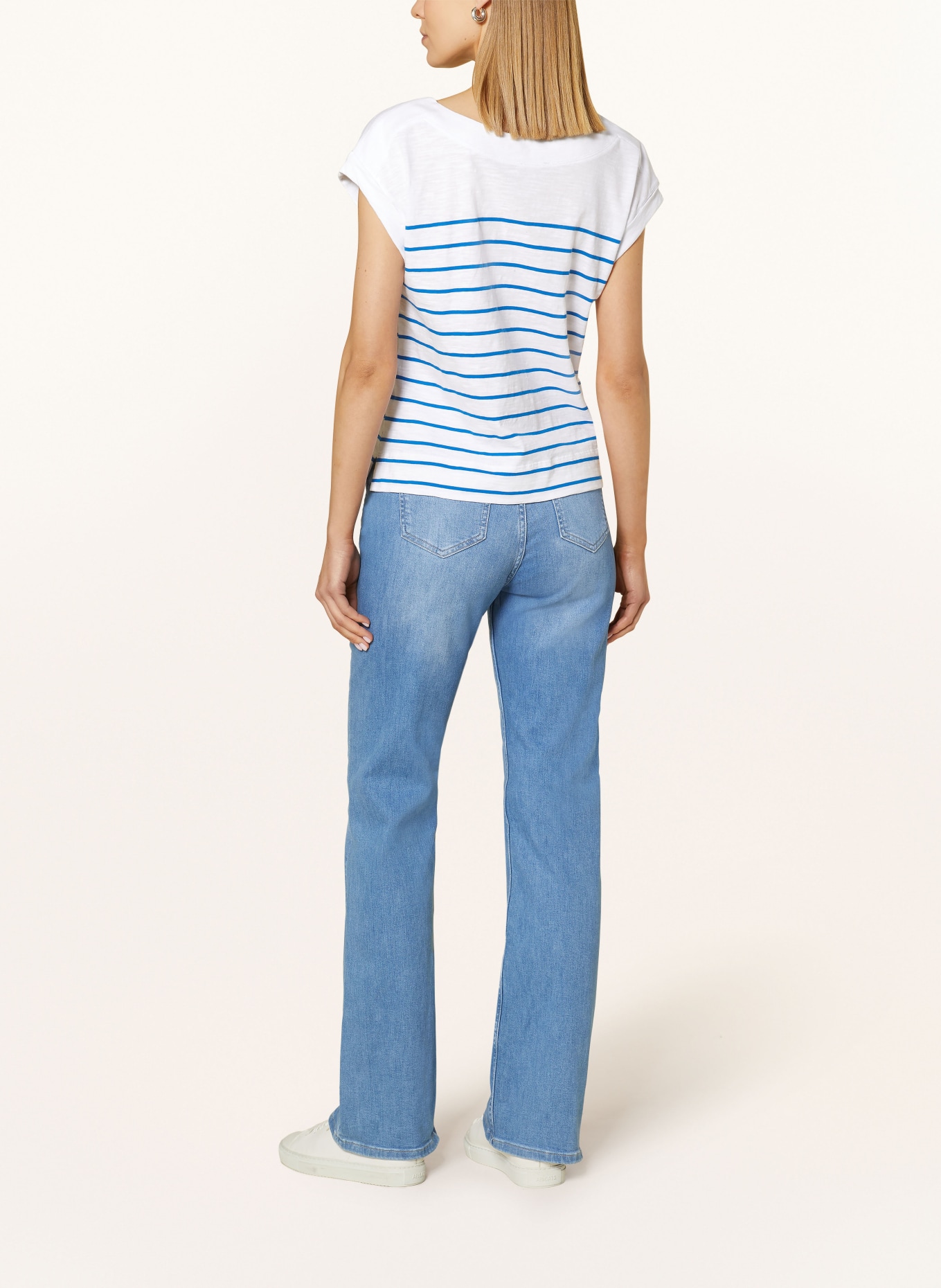 HOBBS T-shirt ALYCIA, Color: WHITE/ BLUE (Image 3)