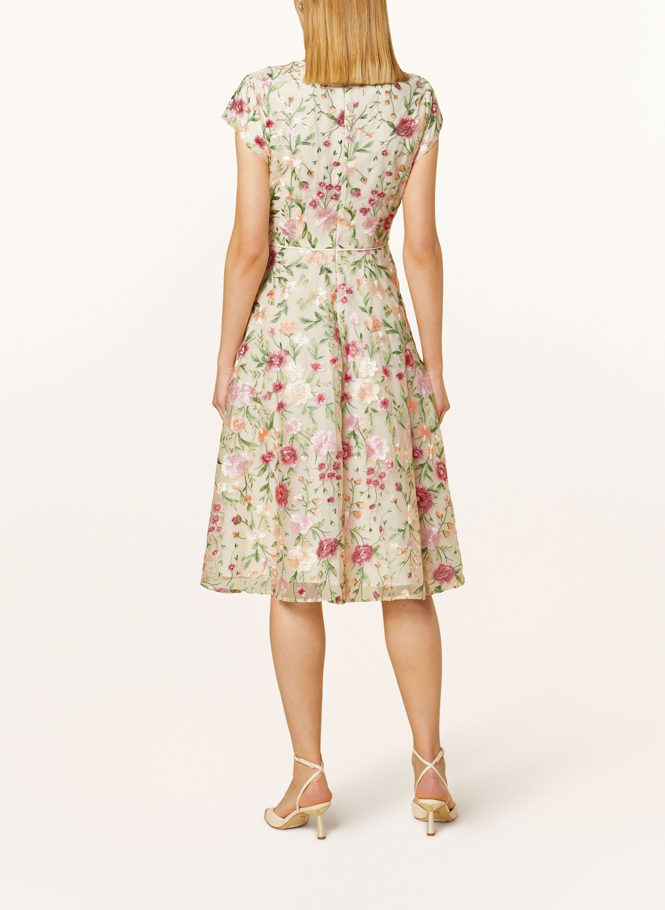 HOBBS Lace dress TIA, Color: CREAM/ PINK/ GREEN (Image 3)