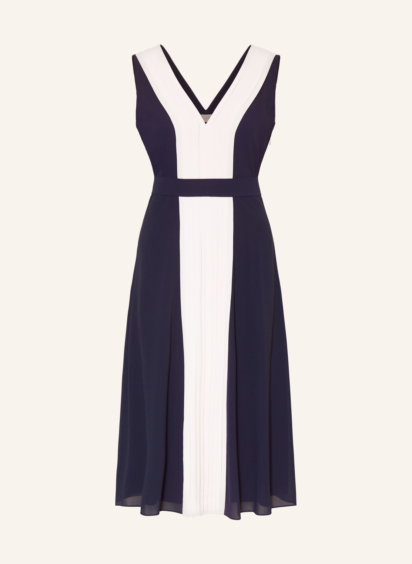 HOBBS Sheath dress LILA with pleats, Color: DARK BLUE/ LIGHT PINK (Image 1)