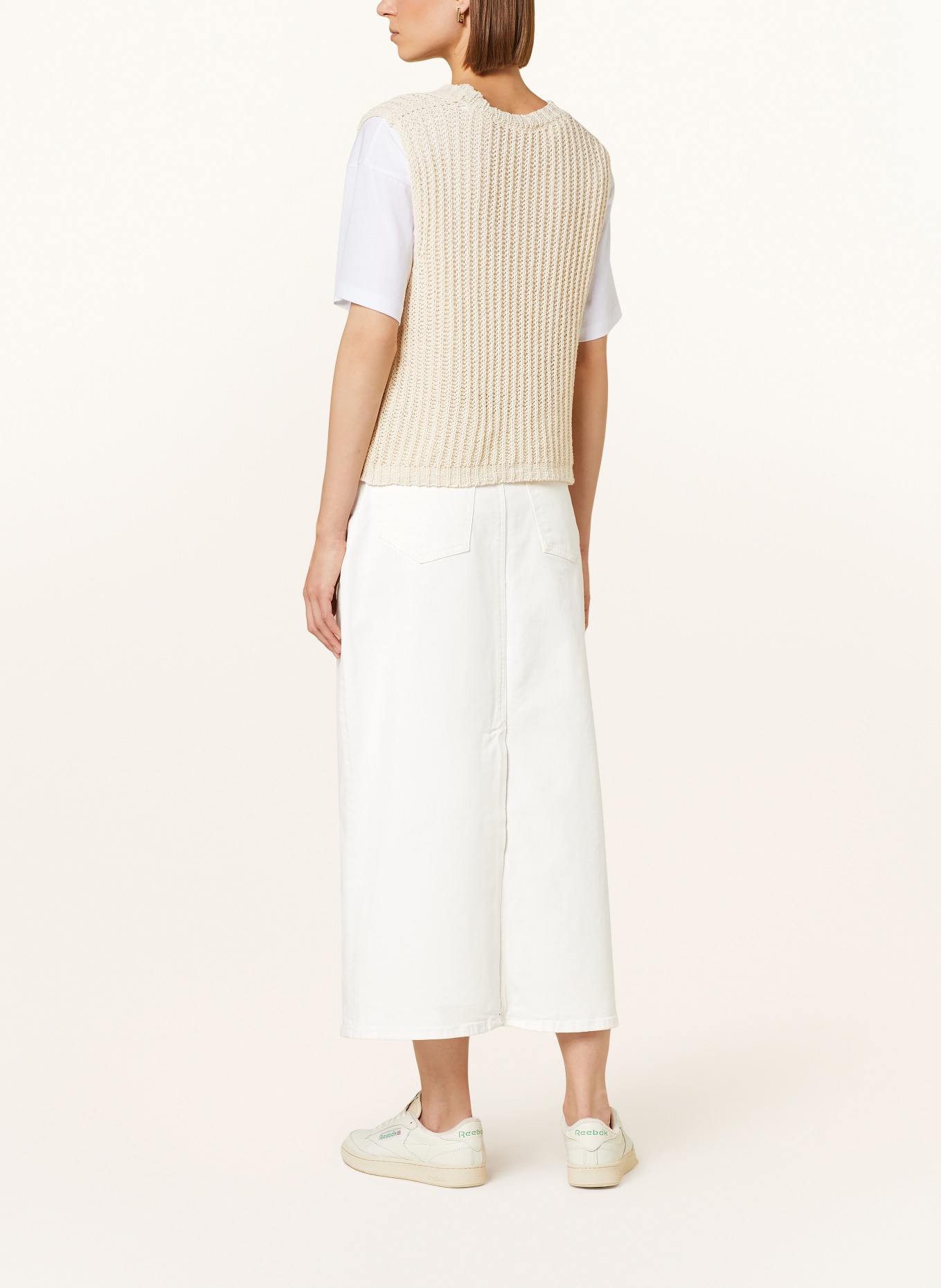 AG Jeans Jeansrock SKIRT LONG TWO TONE, Farbe: ECRU (Bild 3)