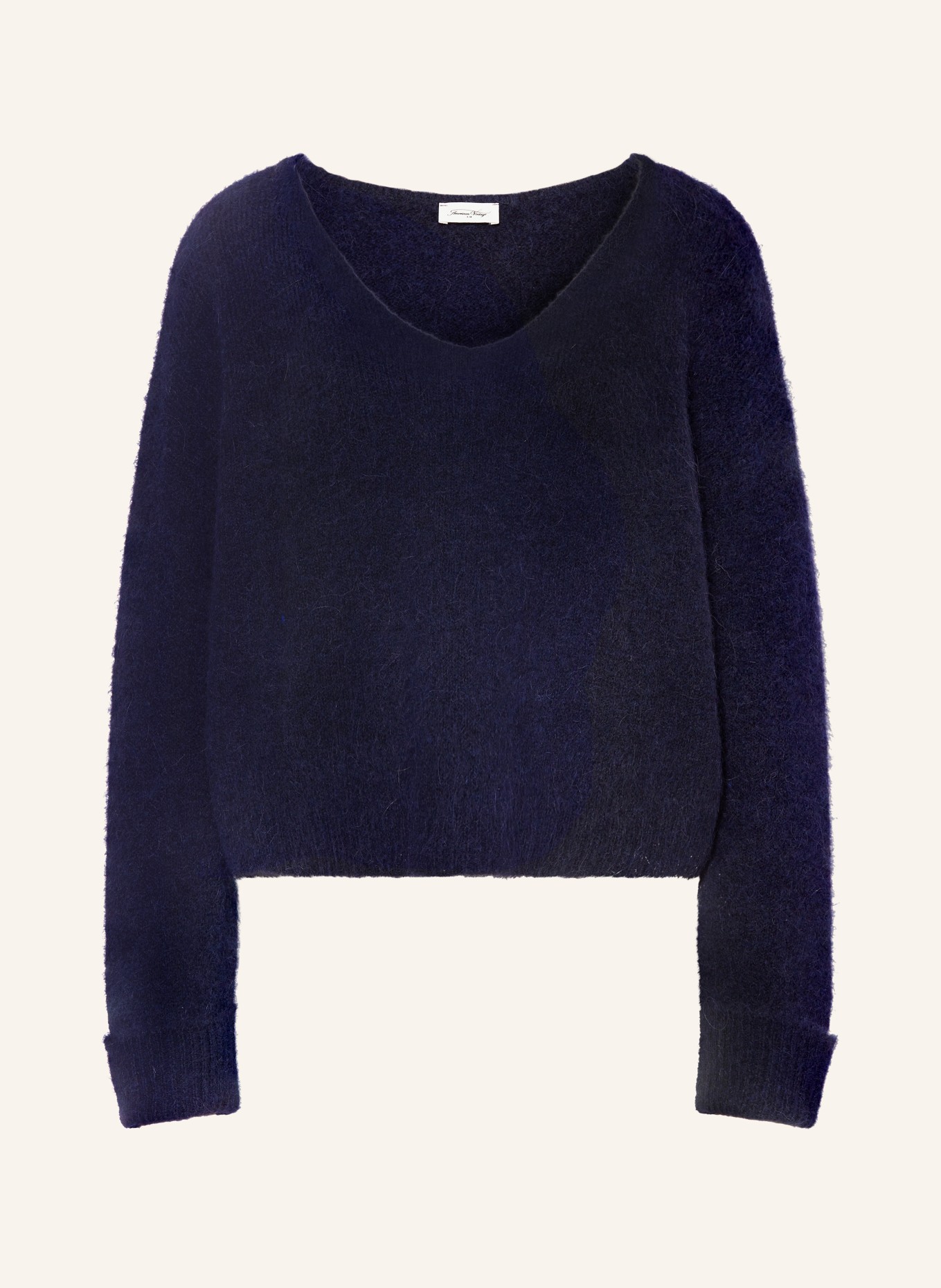 American Vintage Pullover EAST mit Alpaka: DUNKELBLAU