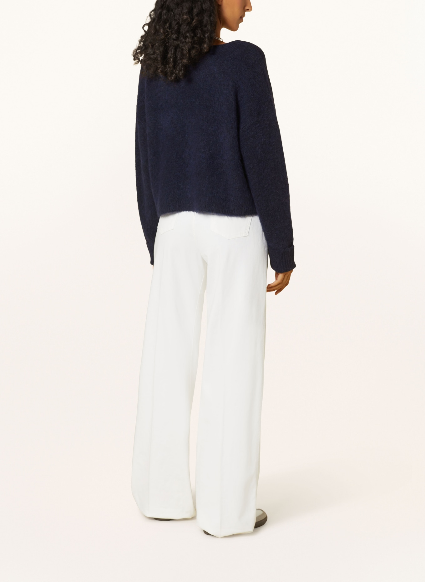 American Vintage Pullover EAST mit Alpaka: DUNKELBLAU