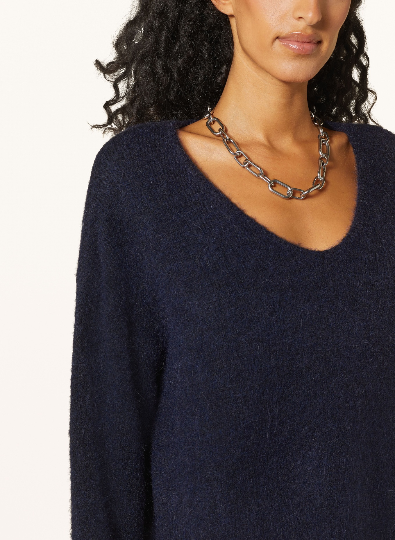 American Vintage Pullover EAST mit Alpaka: DUNKELBLAU