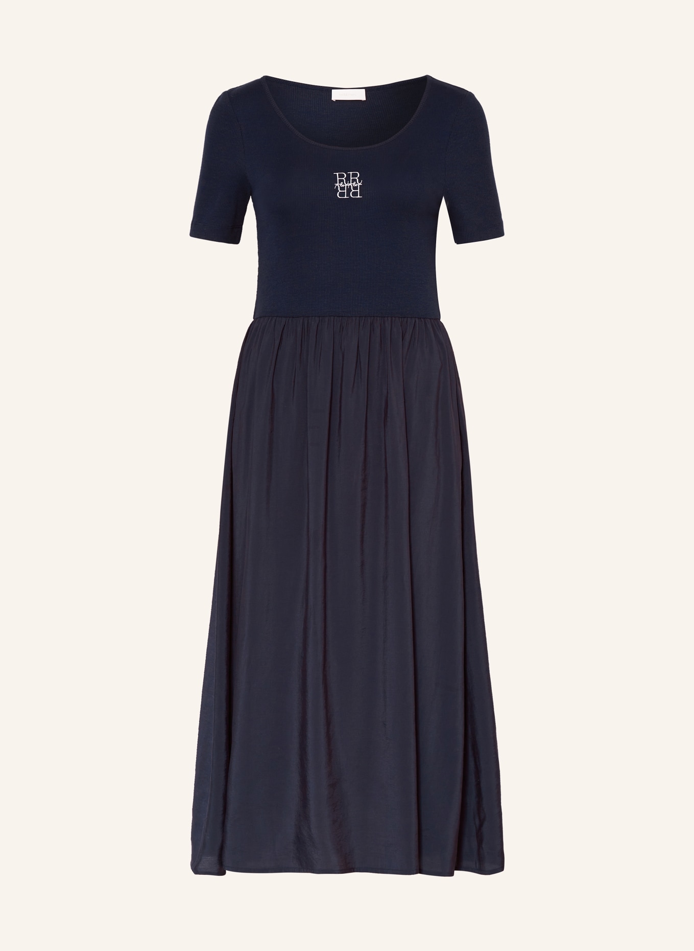 rich&royal Dress in mixed materials, Color: DARK BLUE (Image 1)