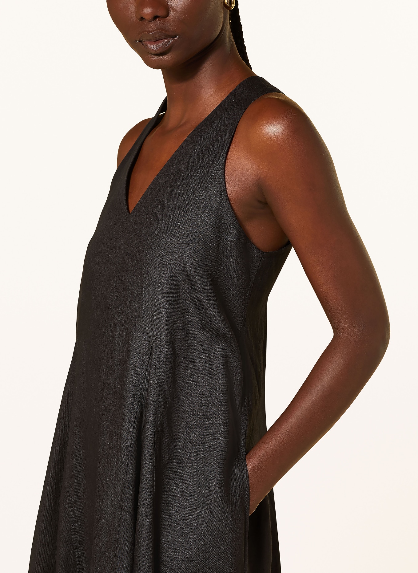 COS Linen dress, Color: BLACK (Image 4)