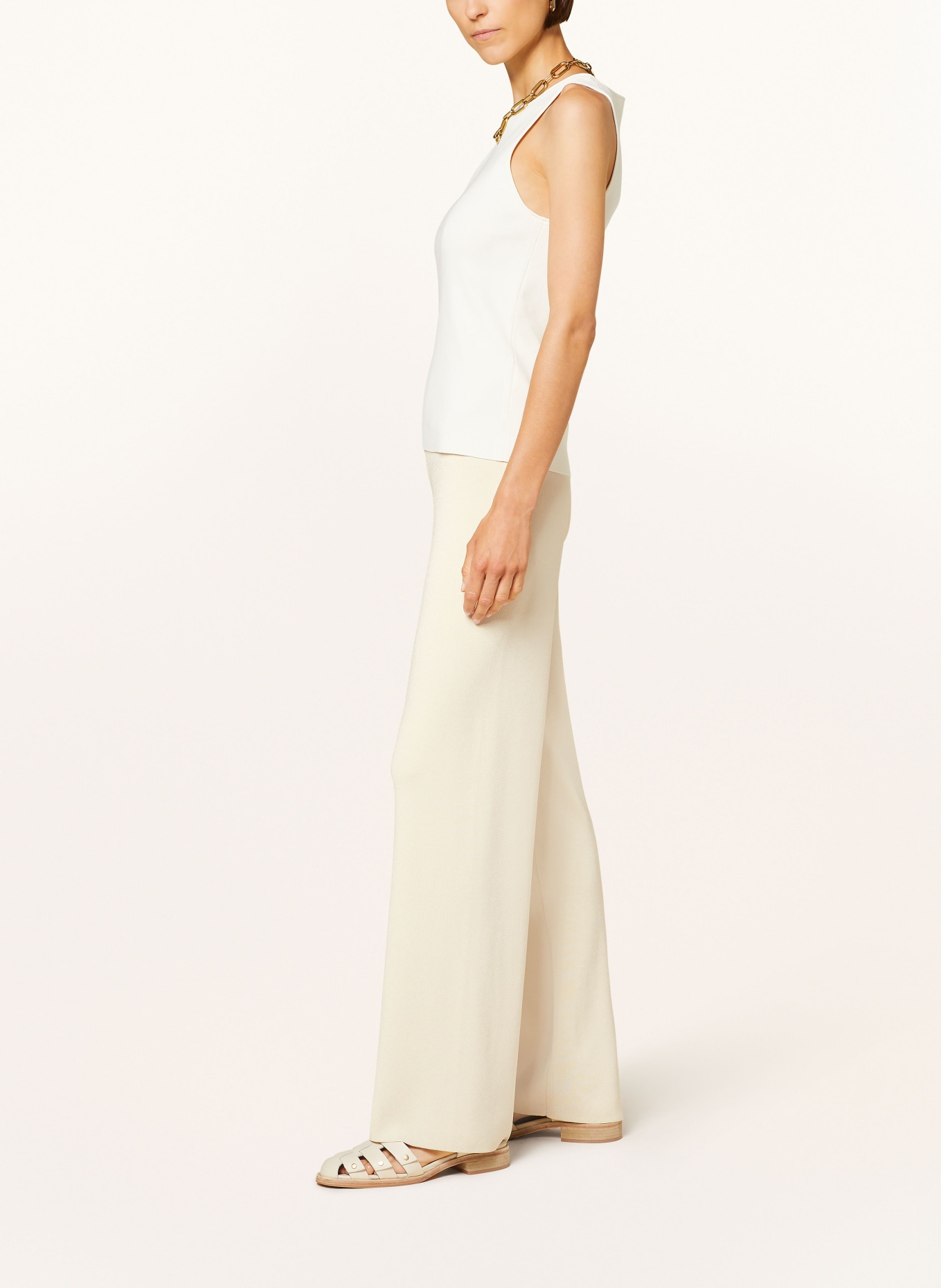 COS Wide leg trousers, Color: ECRU (Image 4)