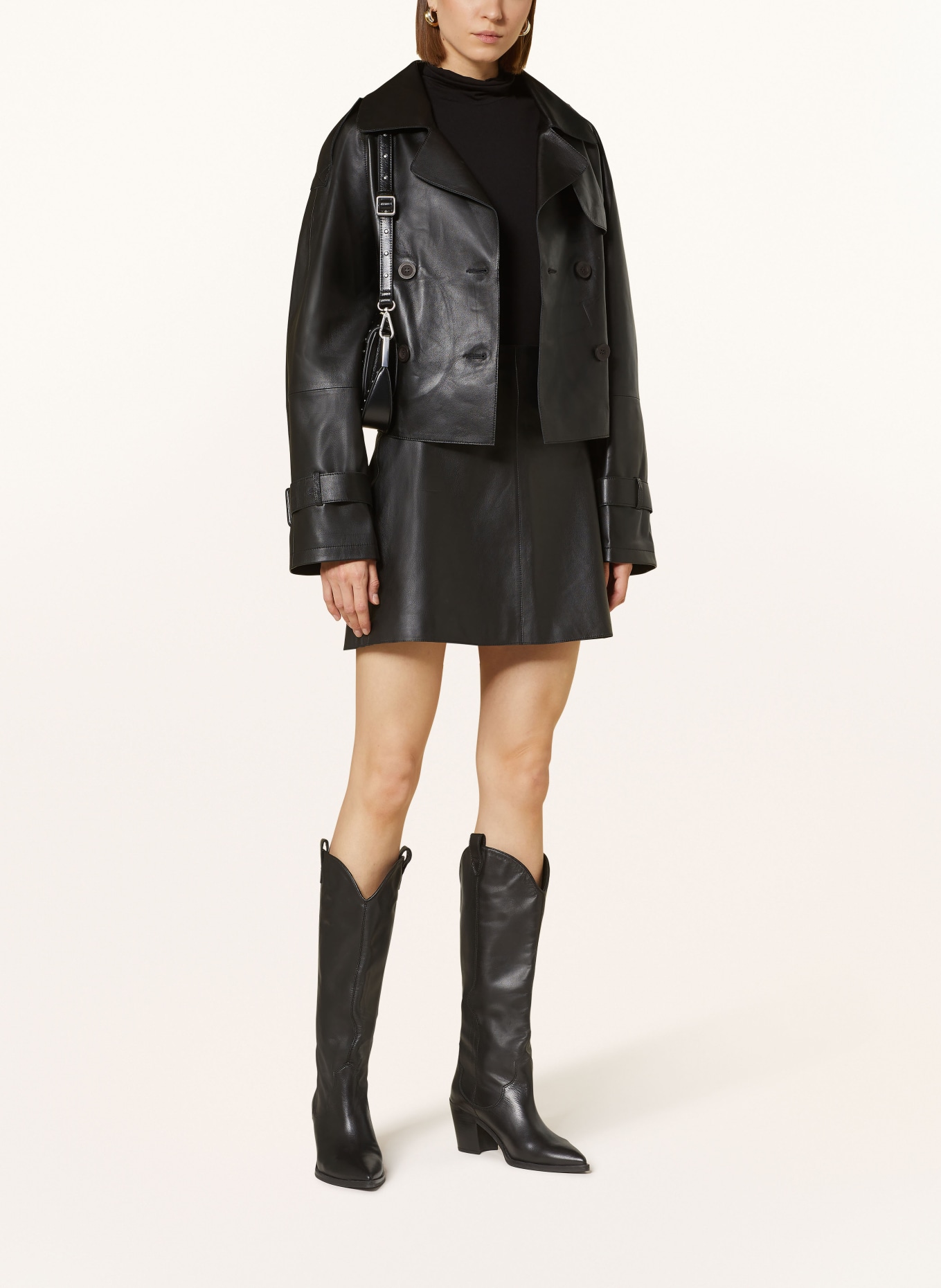 ARMA Leather jacket SIA: BLACK