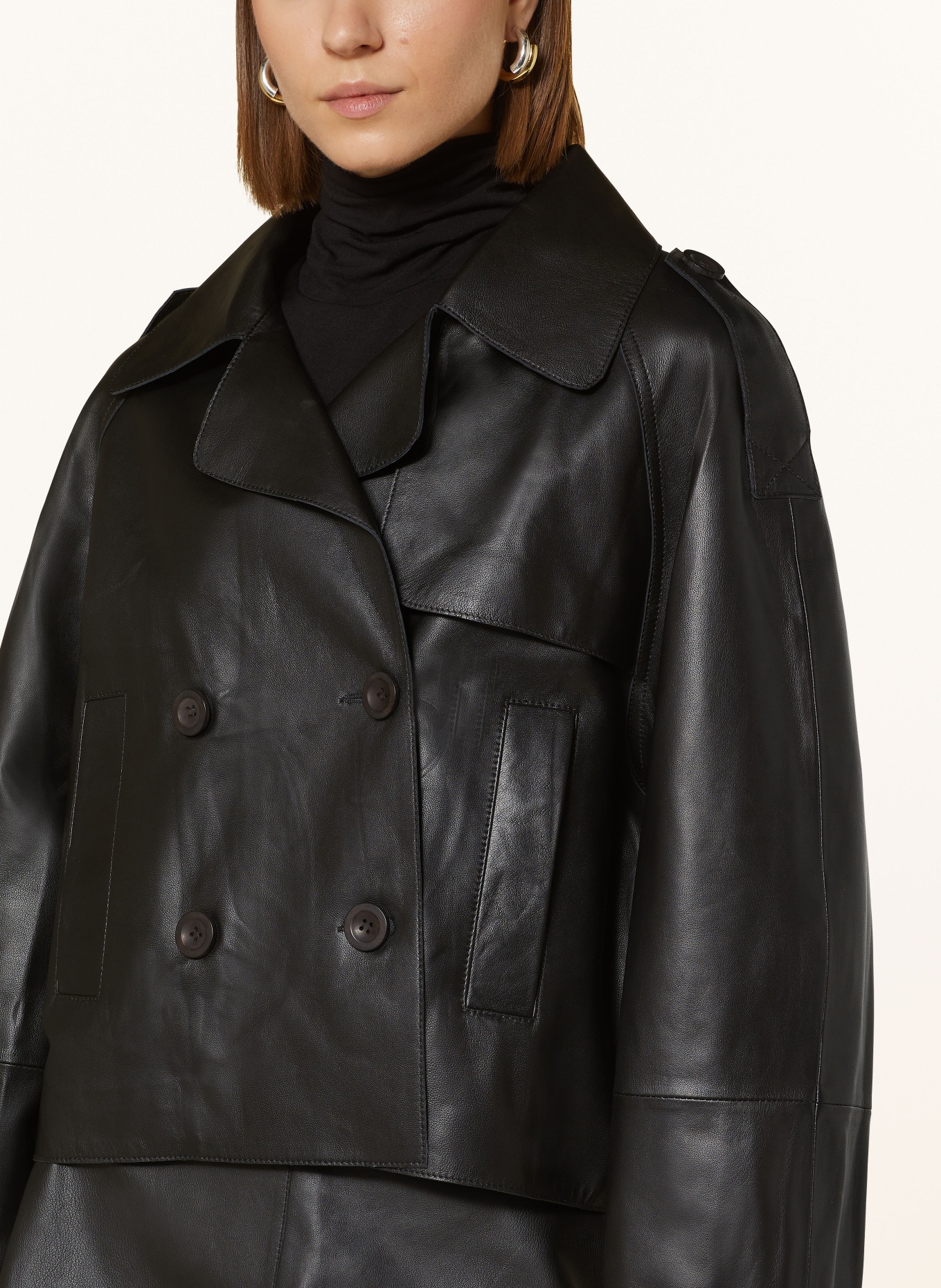 ARMA Leather jacket SIA: BLACK