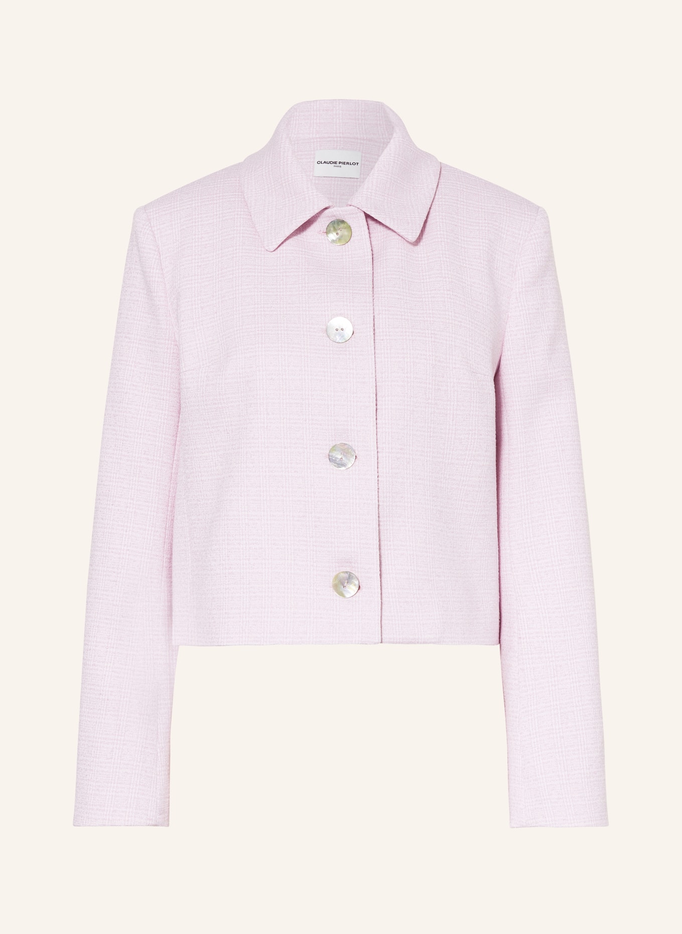 CLAUDIE PIERLOT Tweed-Jacke, Farbe: HELLLILA (Bild 1)