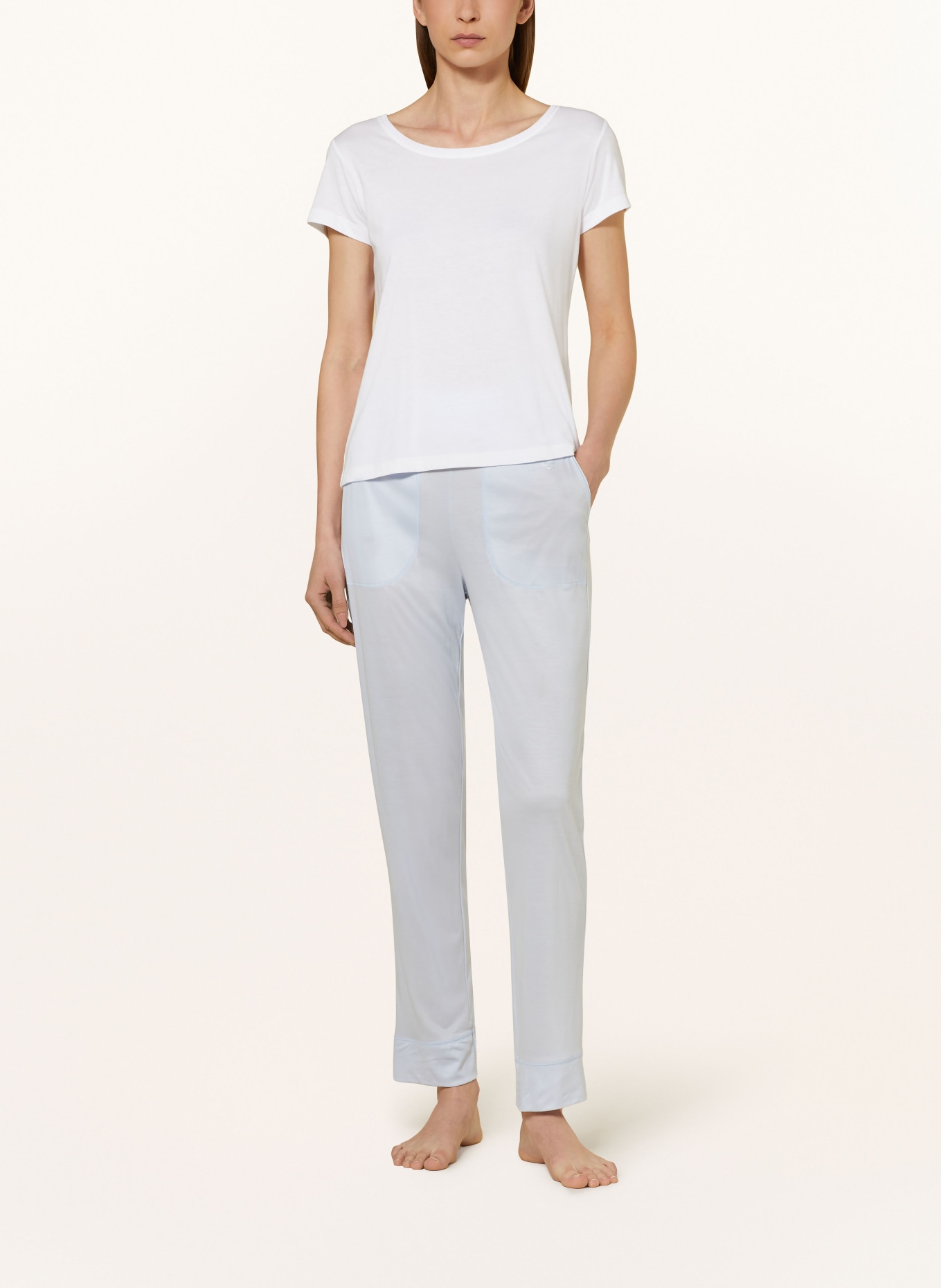 CALIDA Schlafhose DSW COOLING: HELLBLAU