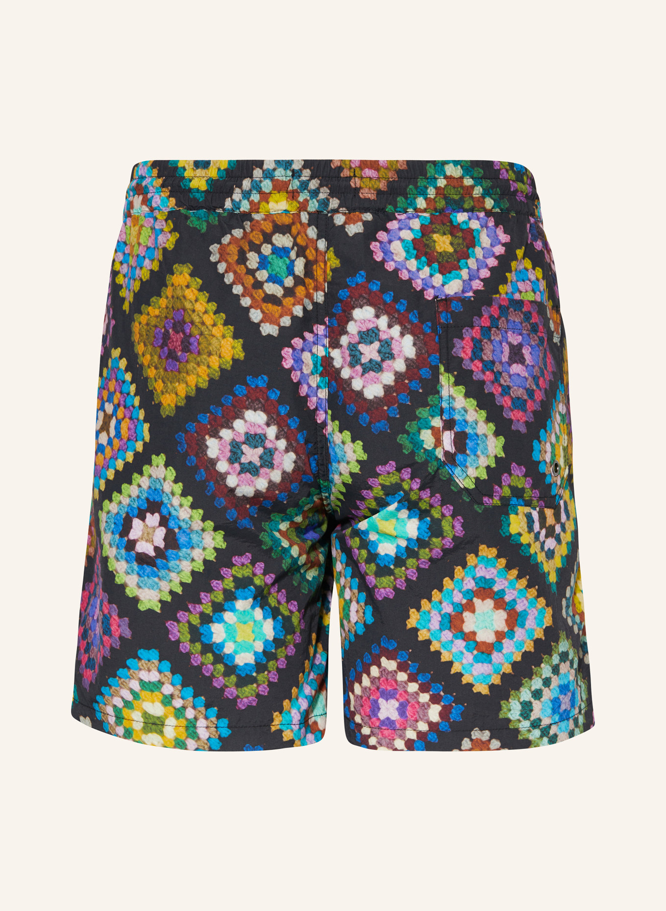 ALLSAINTS Swim shorts TUNIS, Color: BLACK/ BLUE/ PURPLE (Image 2)