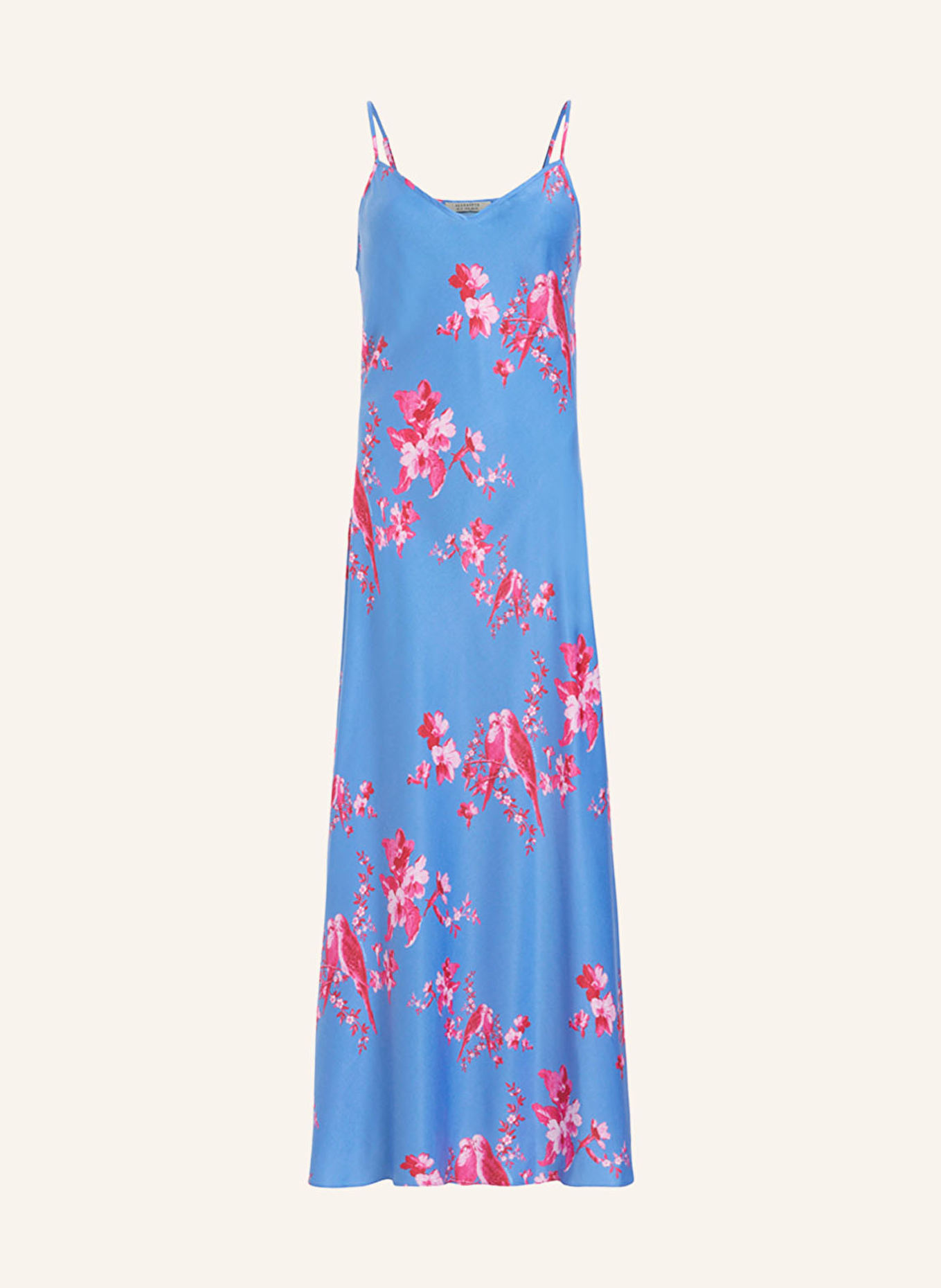 ALLSAINTS Satin dress BRYONY IONA, Color: BLUE/ PINK/ PINK (Image 1)