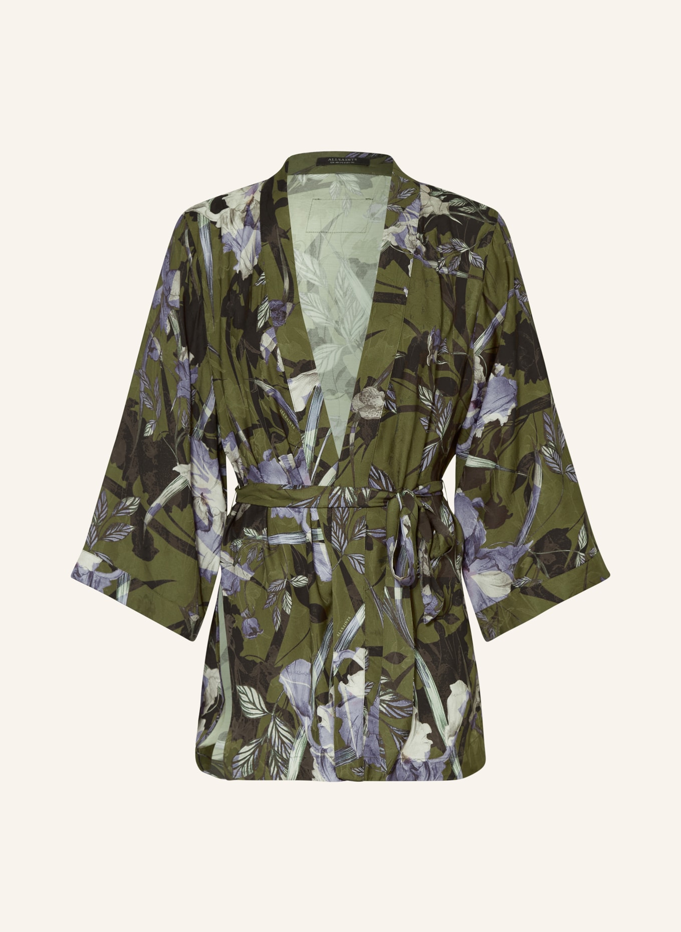 ALLSAINTS Kimono CARINA, Color: KHAKI/ BLACK/ PURPLE (Image 1)