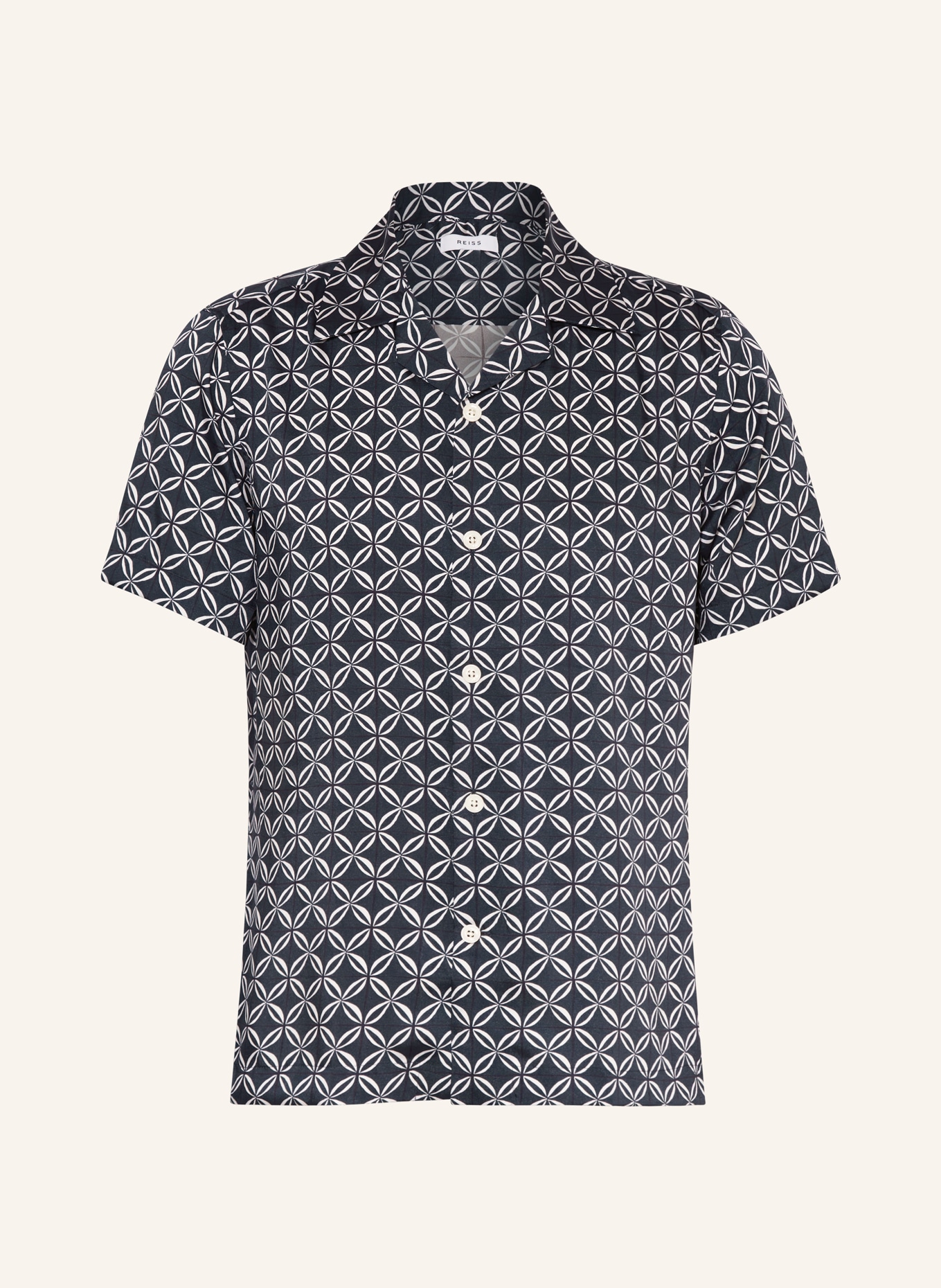 REISS Resort shirt TINTIPAN regular fit, Color: DARK BLUE/ WHITE (Image 1)