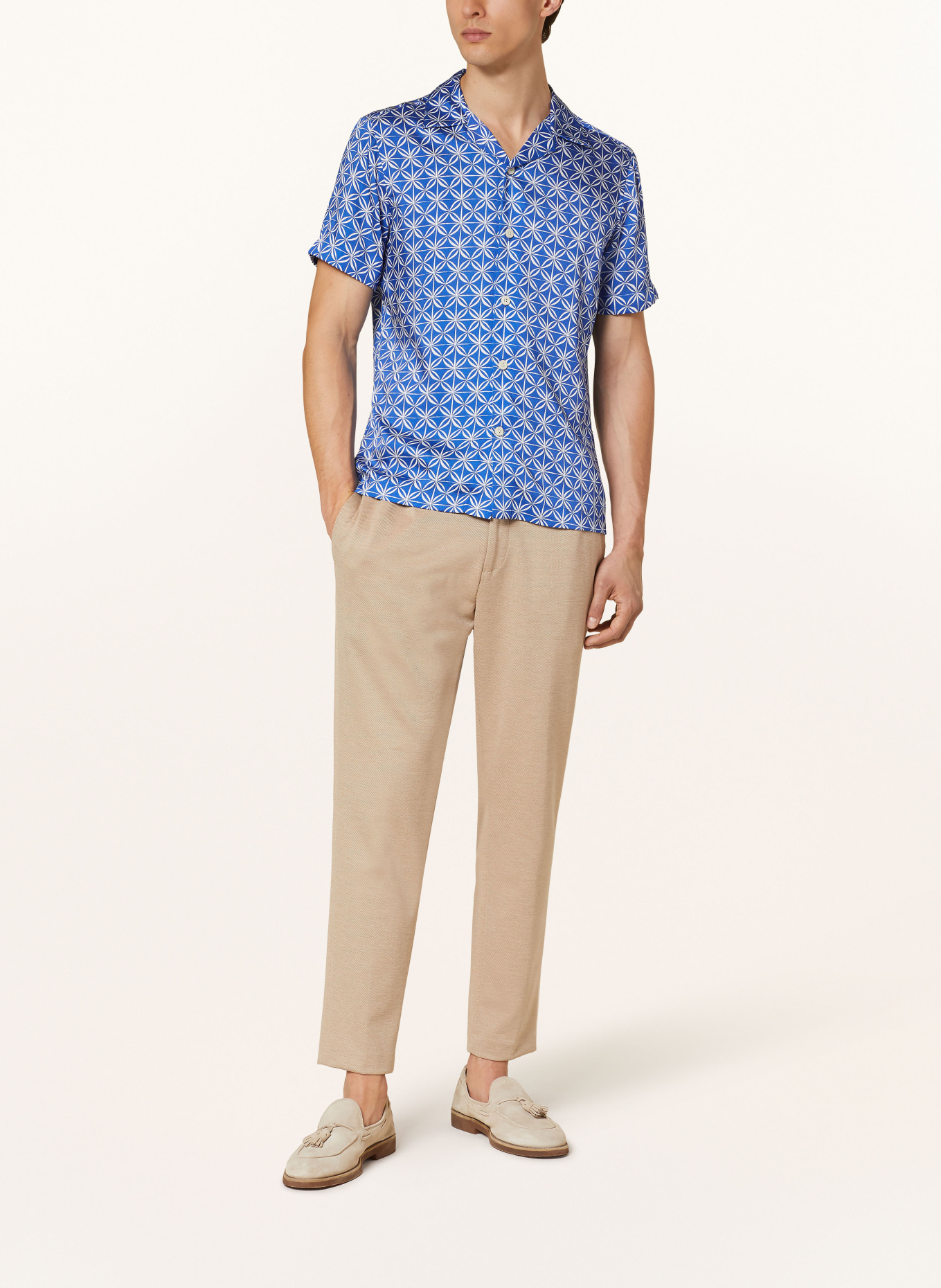 REISS Resort shirt TINTIPAN regular fit, Color: BLUE/ WHITE (Image 2)