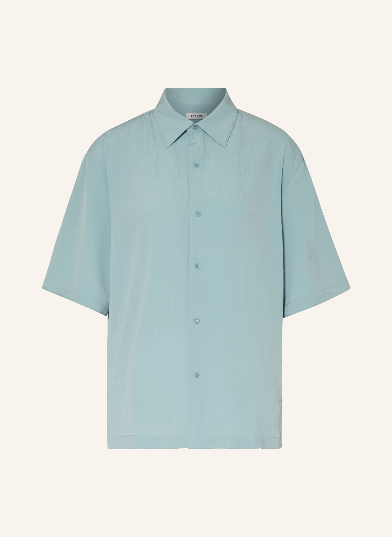 SANDRO Kurzarm-Hemd Regular Fit, Farbe: MINT (Bild 1)