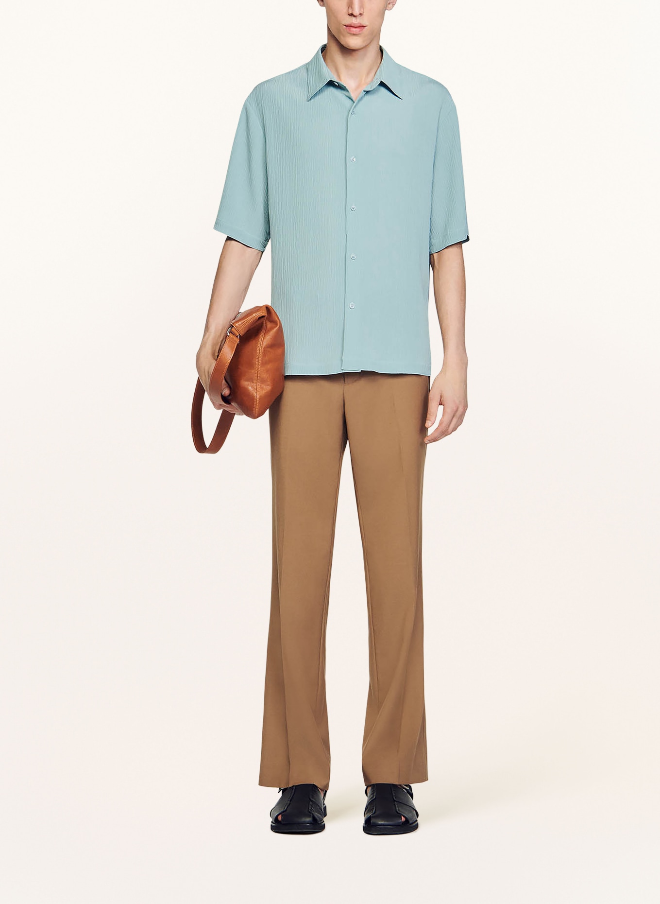 SANDRO Kurzarm-Hemd Regular Fit, Farbe: MINT (Bild 2)