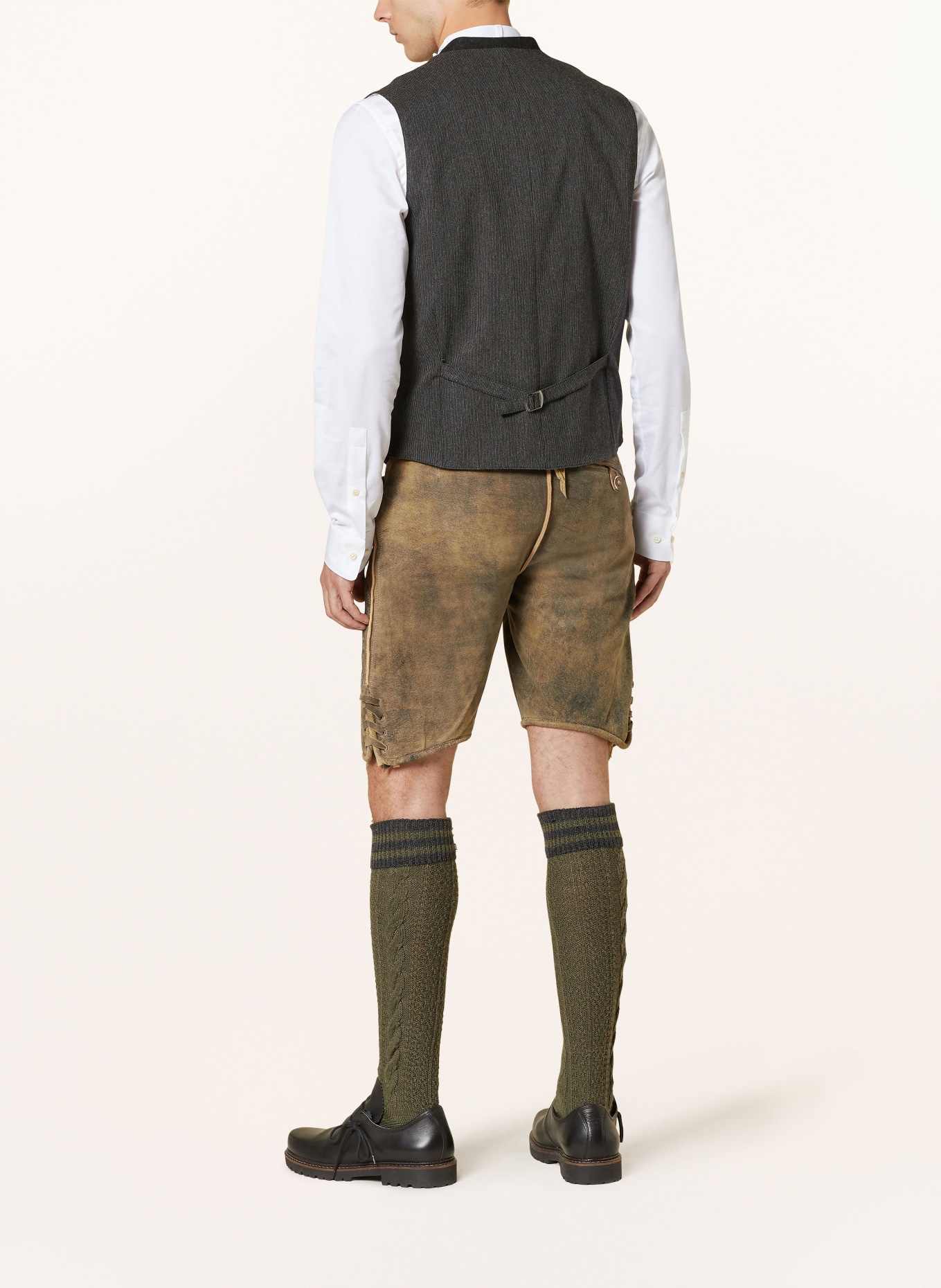 Johann & Johanna Trachtenweste Slim Fit: DUNKELGRÜN / SCHWARZ