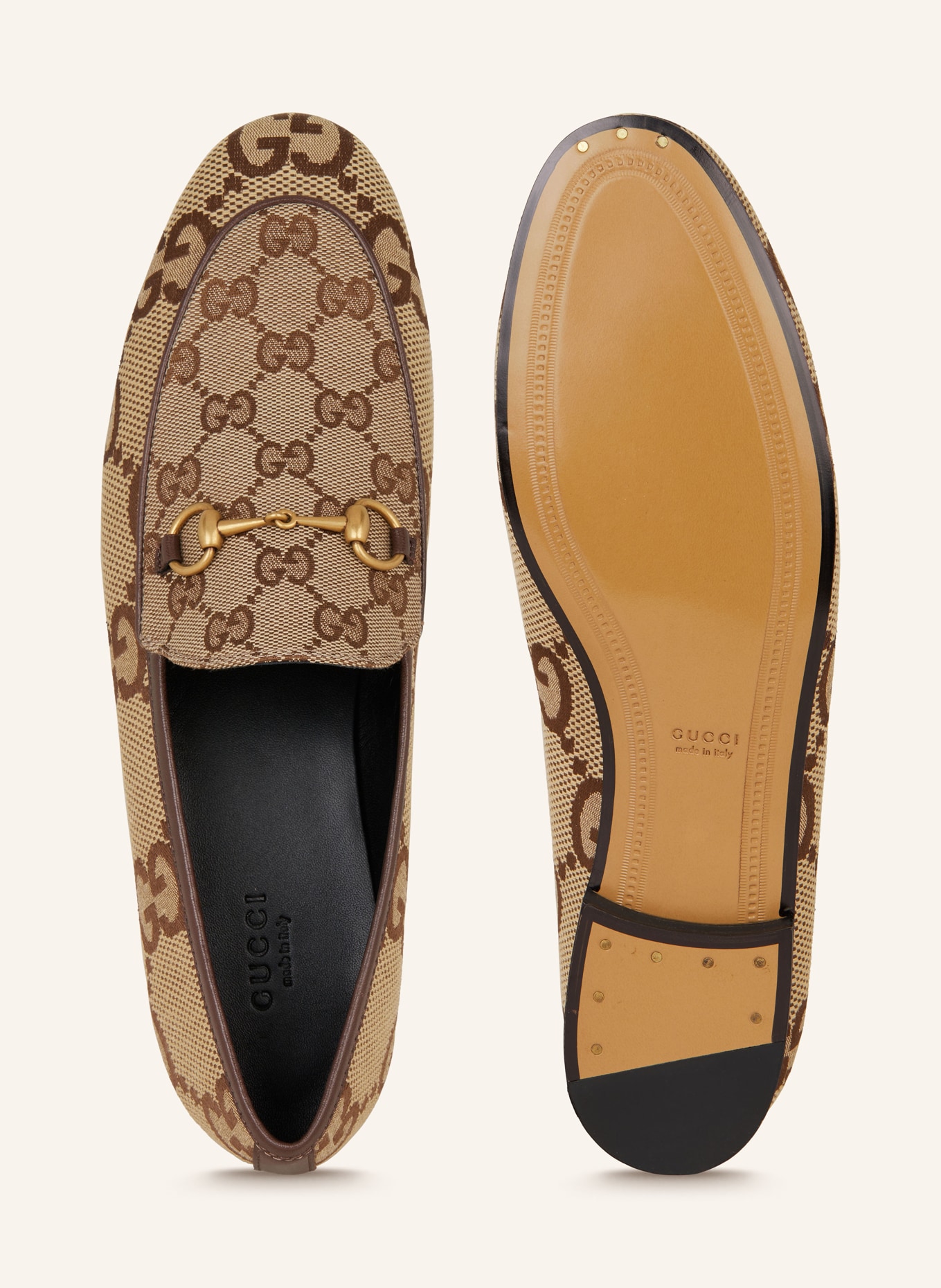 GUCCI Loafers NEW JORDAAN, Color: LIGHT BROWN/ BROWN (Image 5)