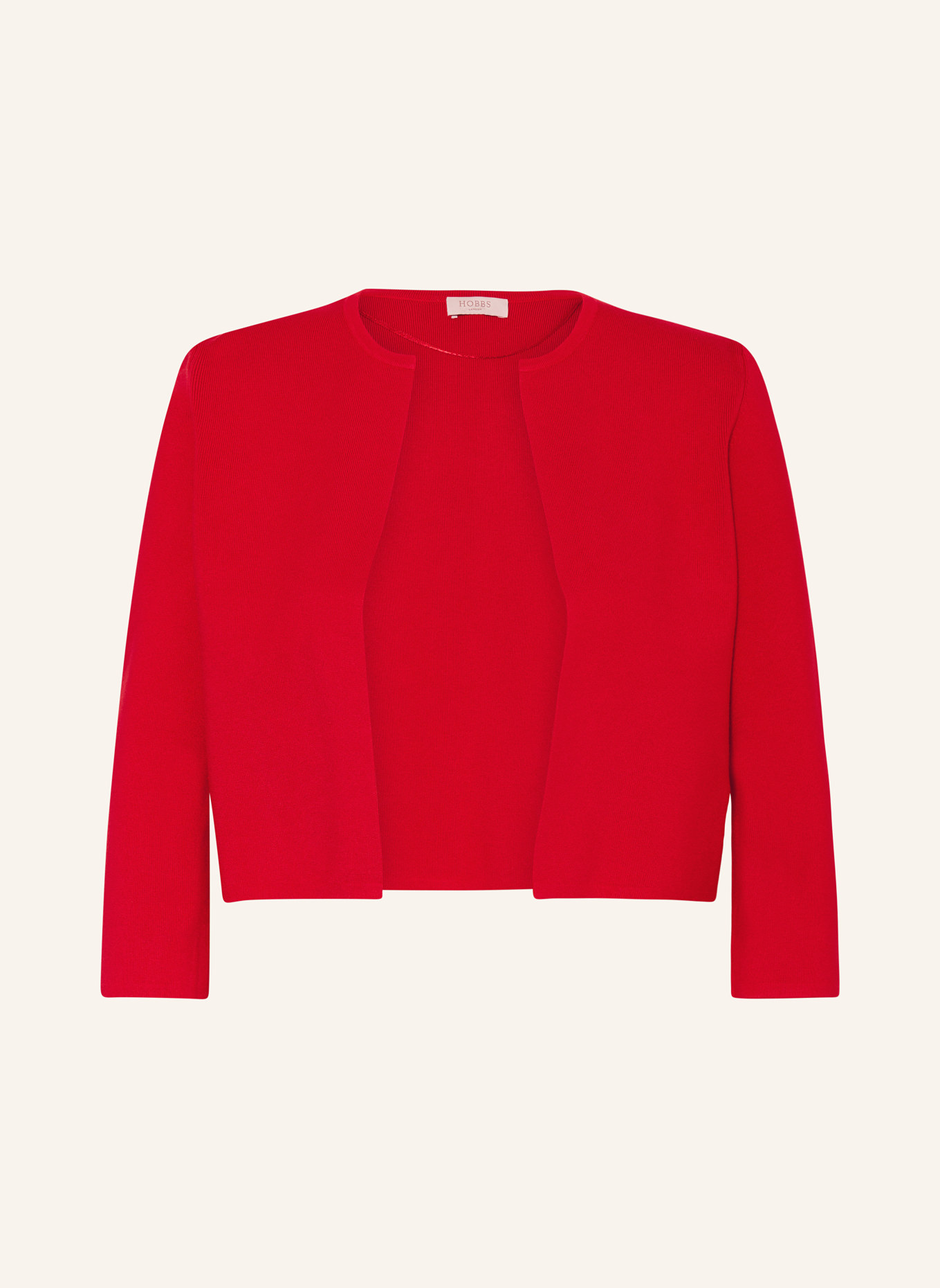 HOBBS Knit bolero ELLA with 3/4 sleeves, Color: RED (Image 1)