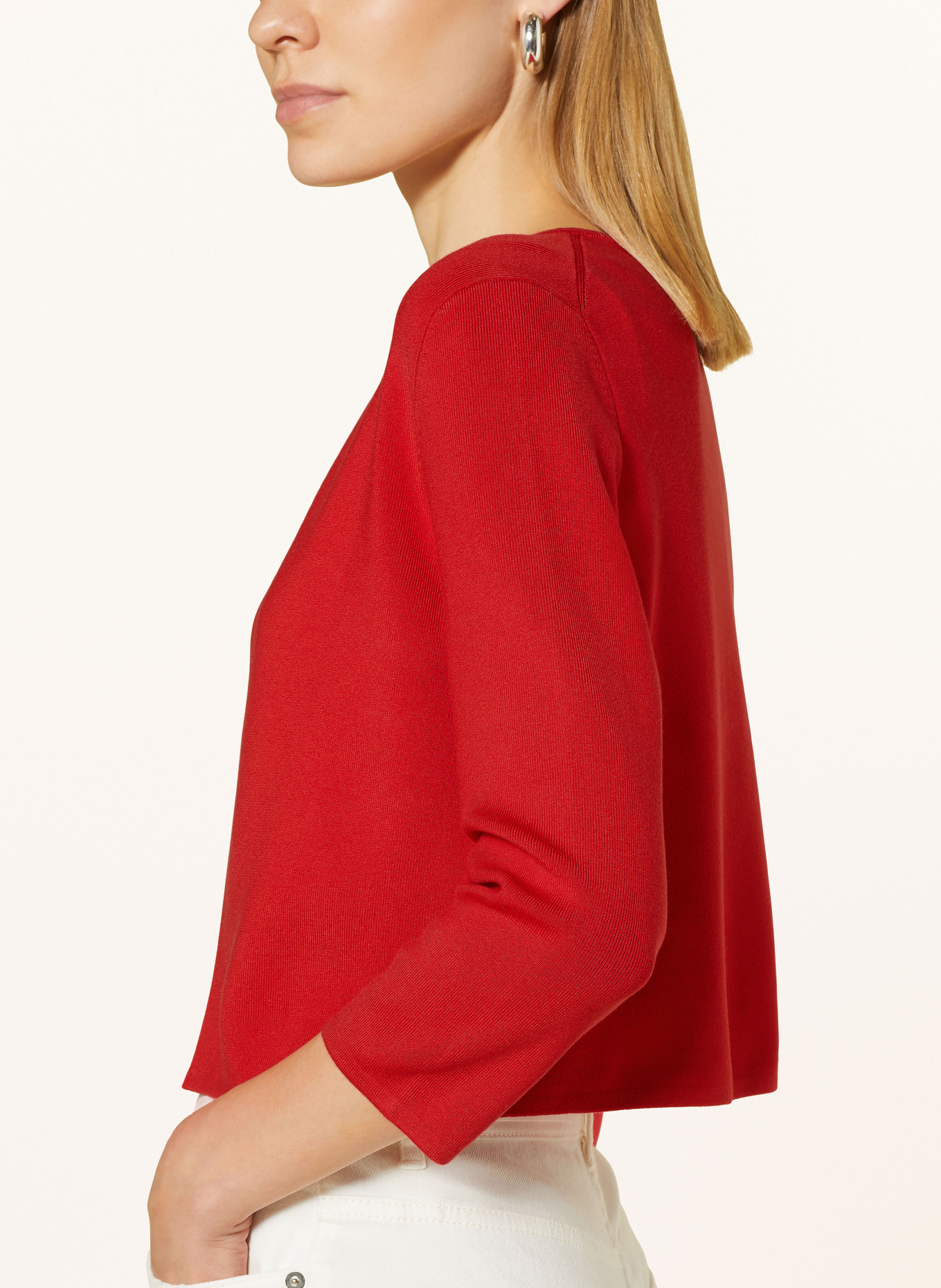 HOBBS Knit bolero ELLA with 3/4 sleeves, Color: RED (Image 4)