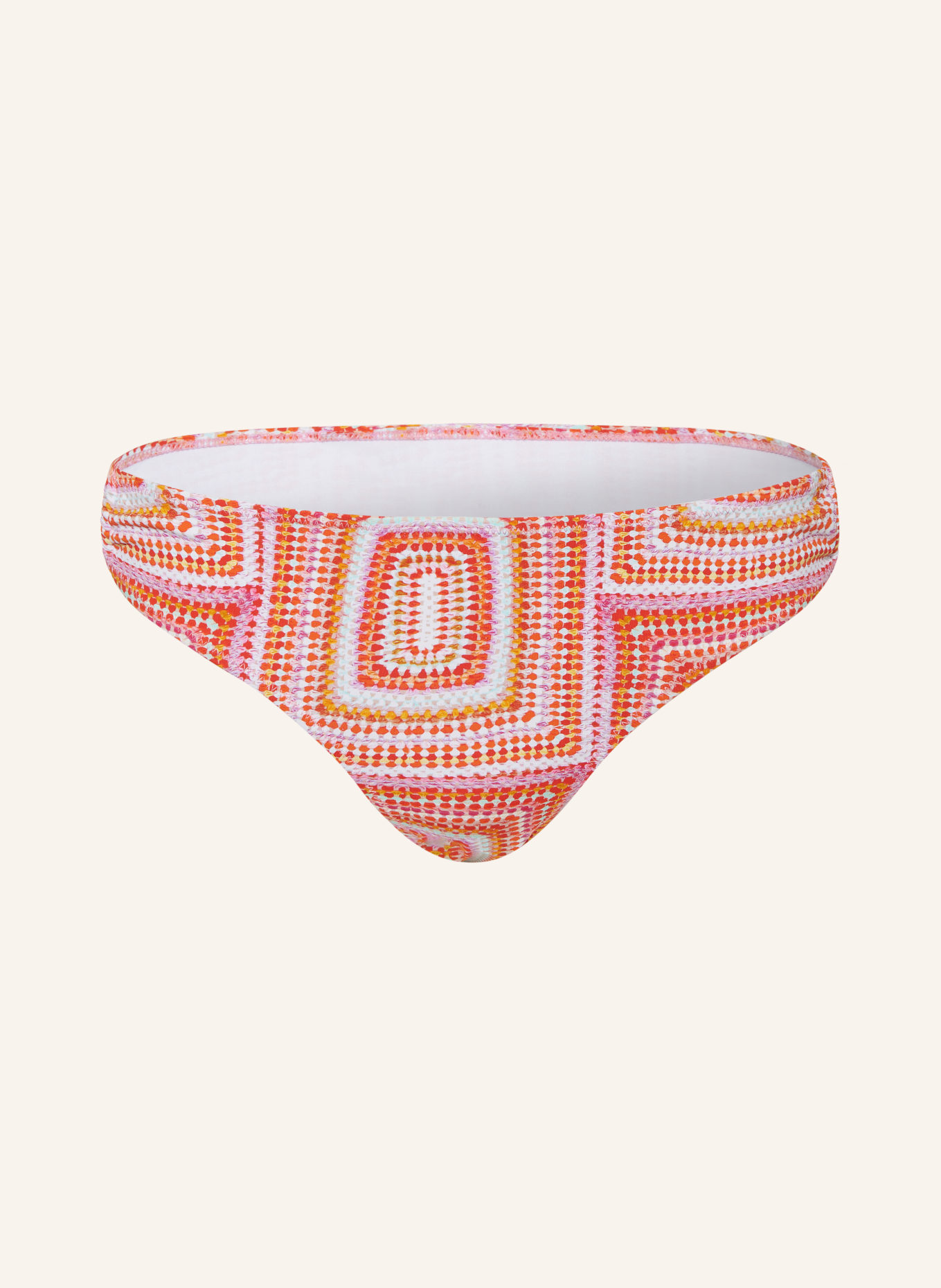 ALLSAINTS Brazilian bikini bottoms ERICA, Color: WHITE/ ORANGE/ PURPLE (Image 1)