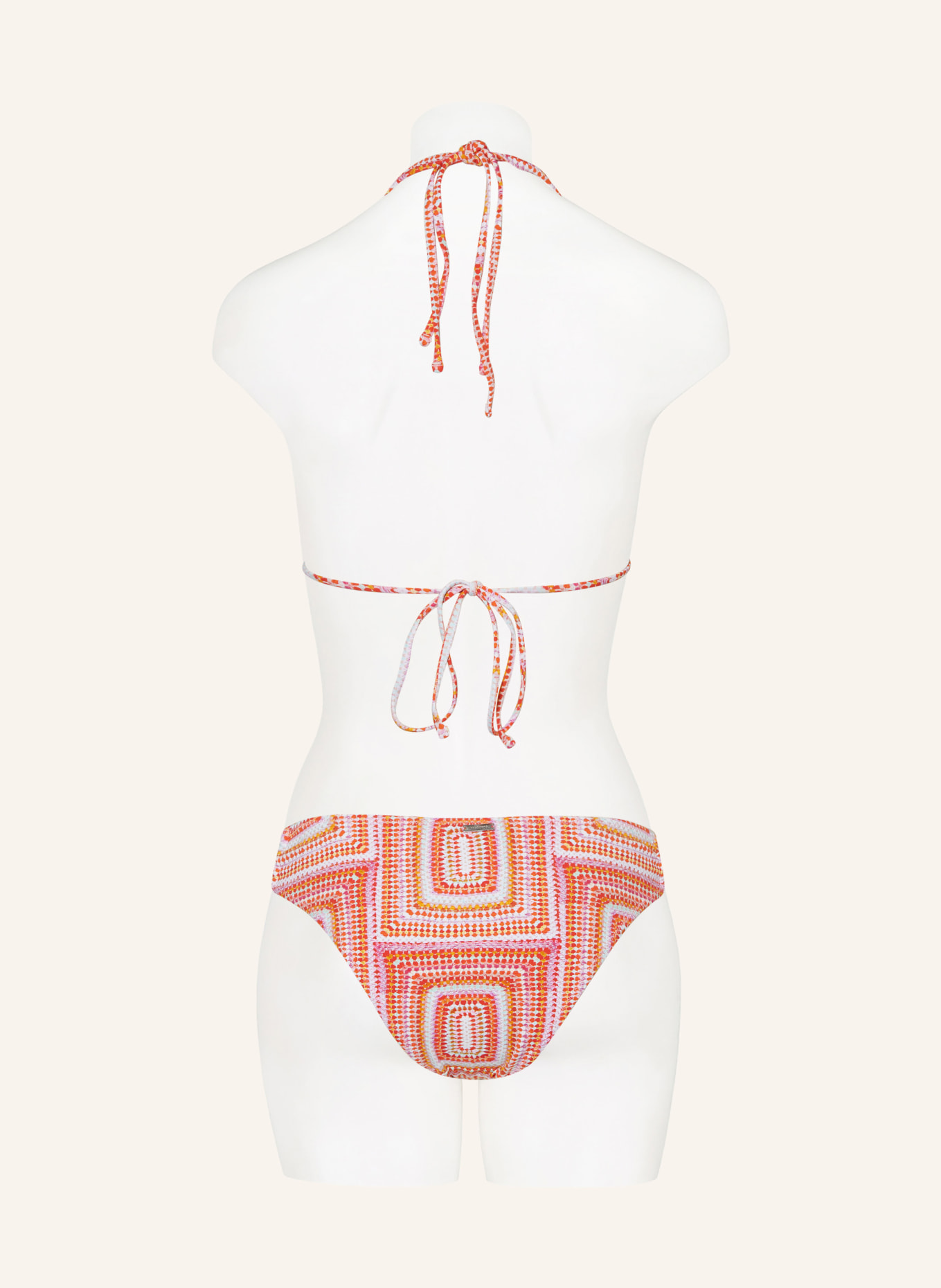 ALLSAINTS Brazilian bikini bottoms ERICA, Color: WHITE/ ORANGE/ PURPLE (Image 3)