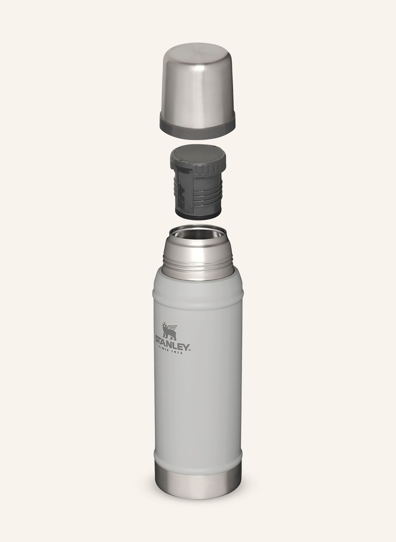 STANLEY Isolierflasche CLASSIC LEGENDARY, Farbe: GRAU/ SILBER (Bild 2)