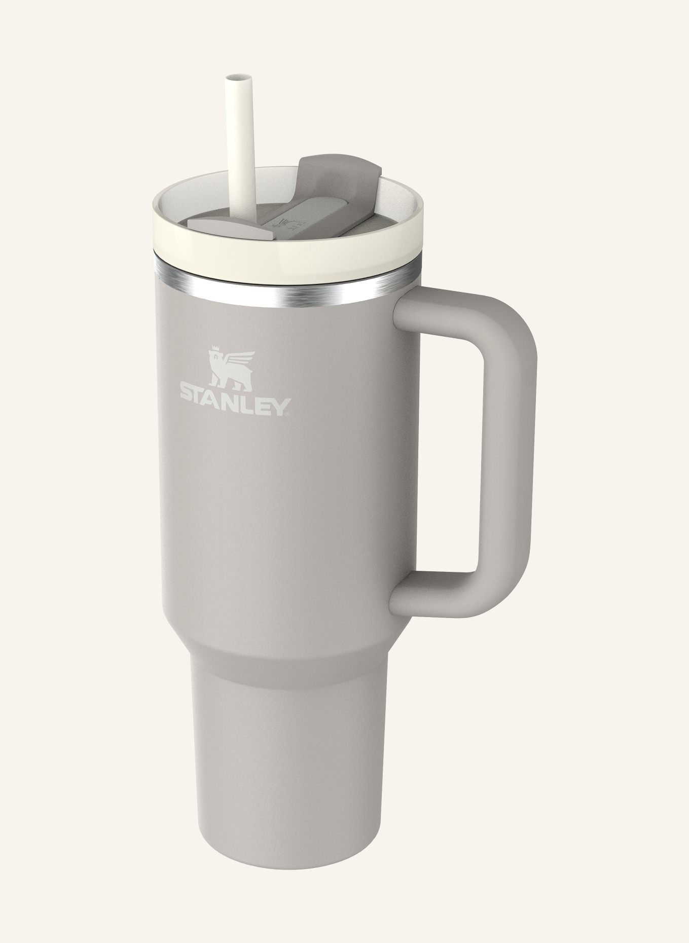 STANLEY Thermobecher THE QUENCHER H2.O FLOWSTATE™: GRAU/ WEISS
