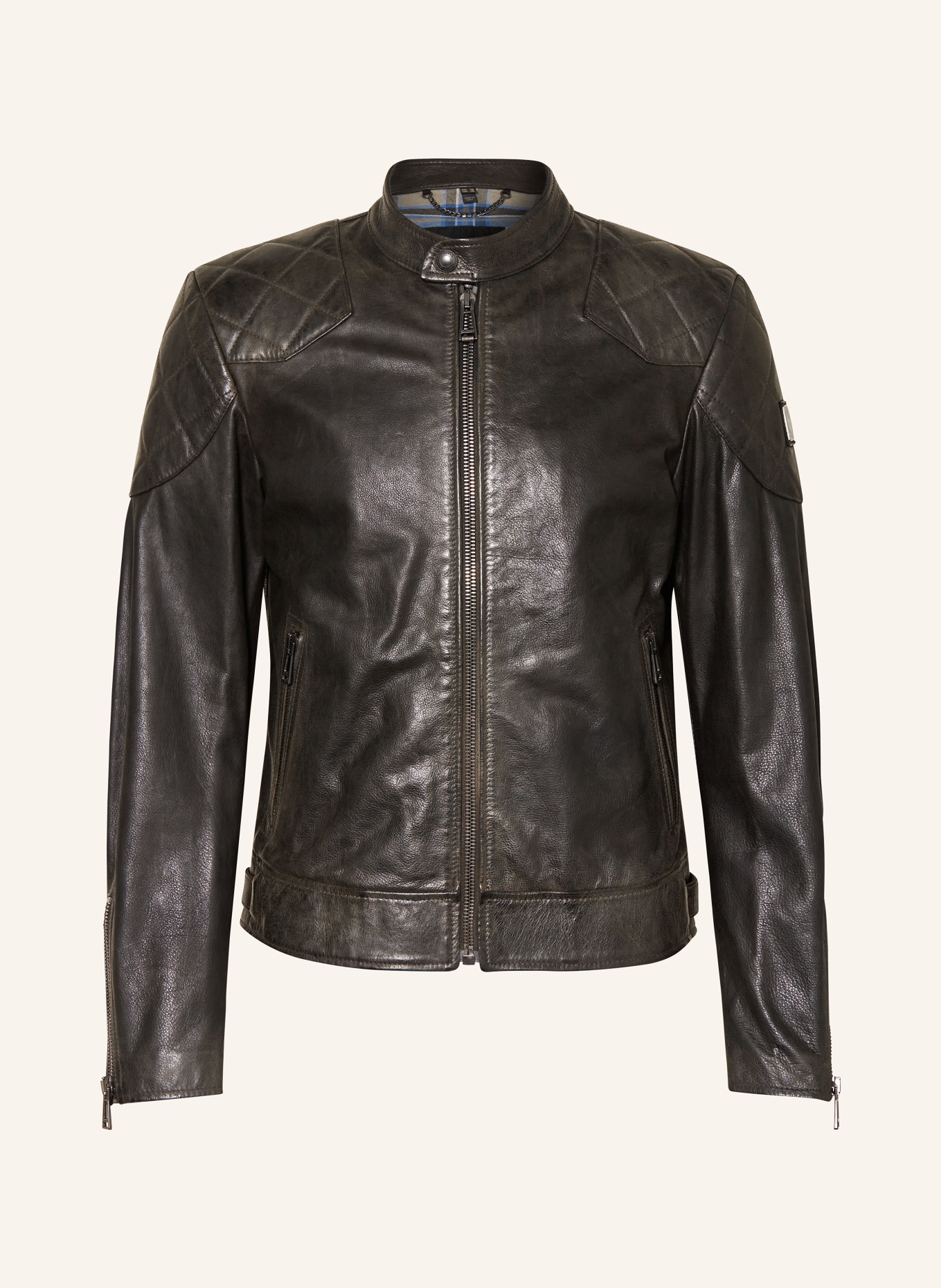 BELSTAFF Leather jacket OUTLAW, Color: DARK BROWN (Image 1)