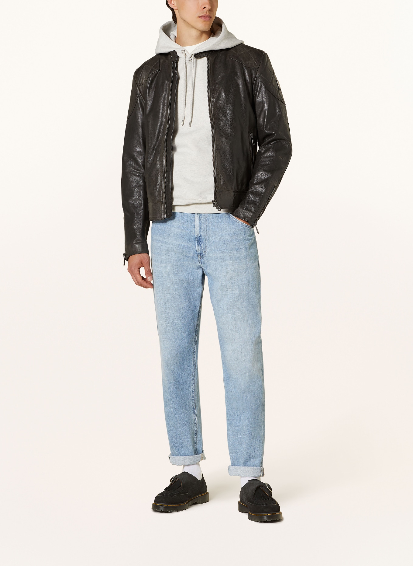 BELSTAFF Leather jacket OUTLAW, Color: DARK BROWN (Image 2)