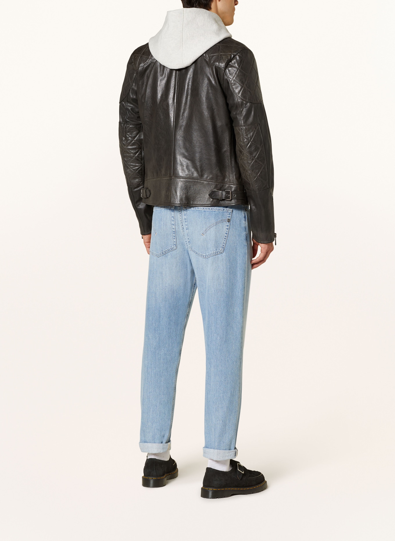 BELSTAFF Leather jacket OUTLAW, Color: DARK BROWN (Image 3)