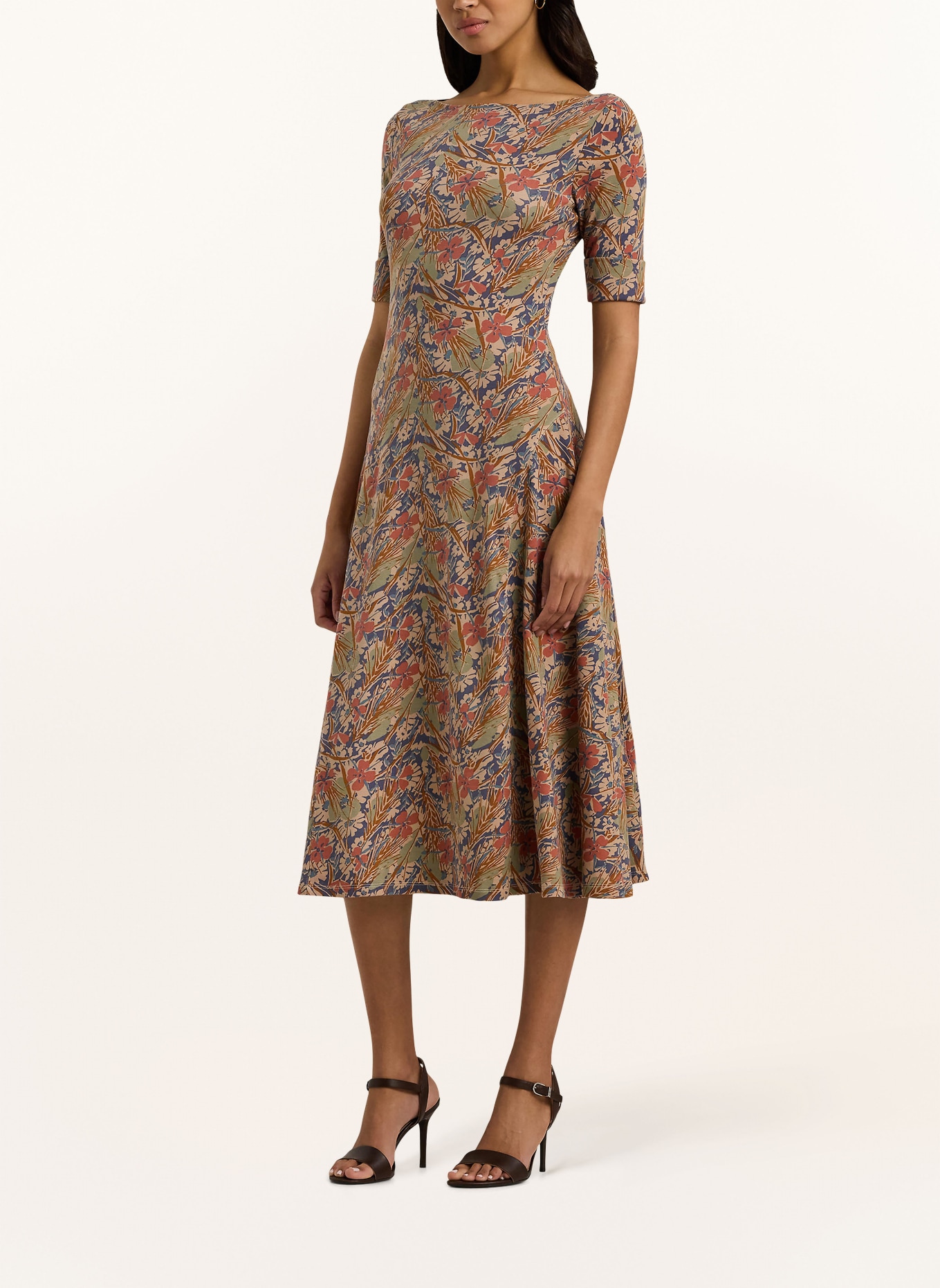 Ralph lauren two tone jersey dress discount
