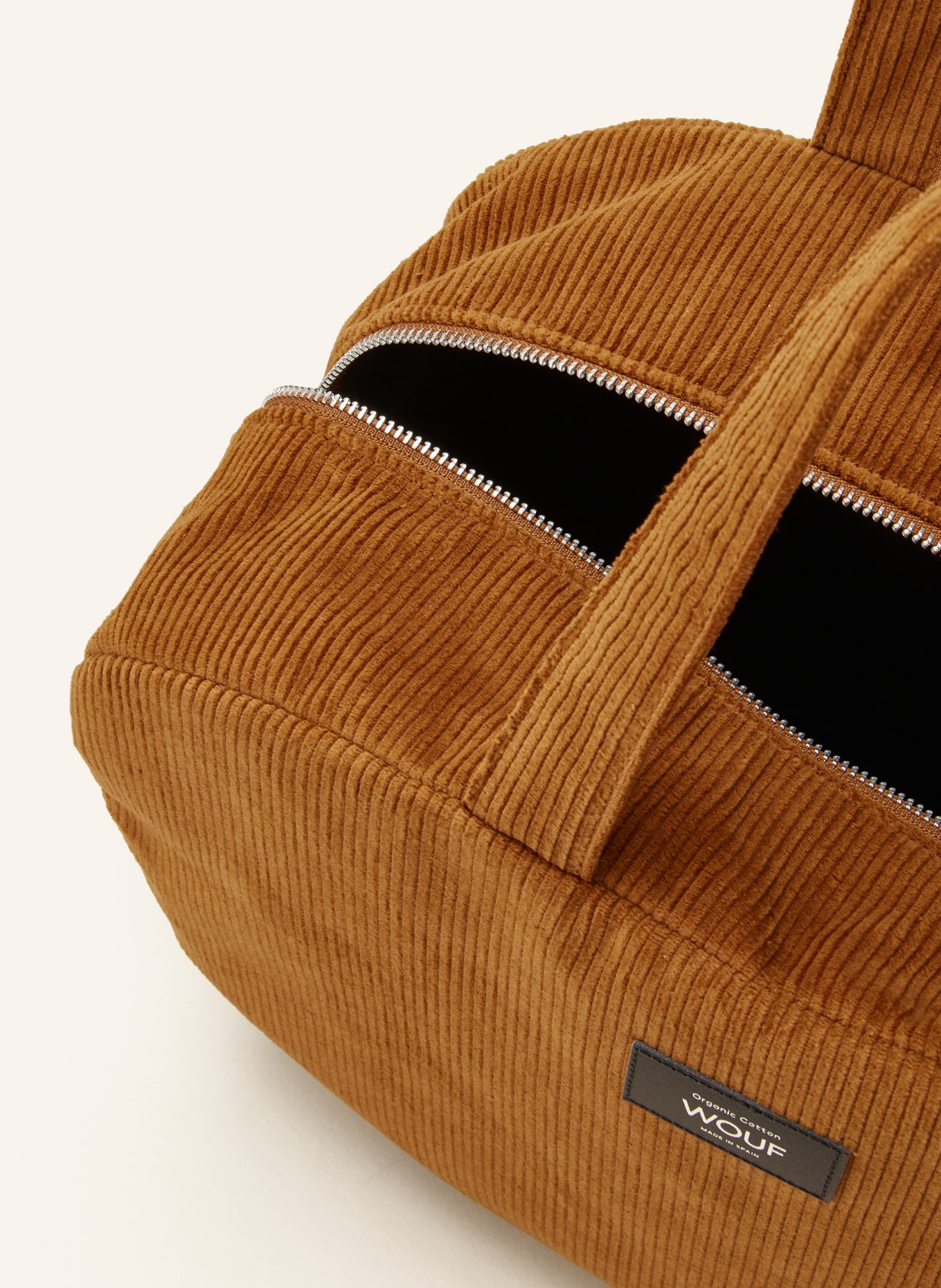 WOUF Weekend bags CARAMEL made of corduroy, Color: BROWN (Image 3)