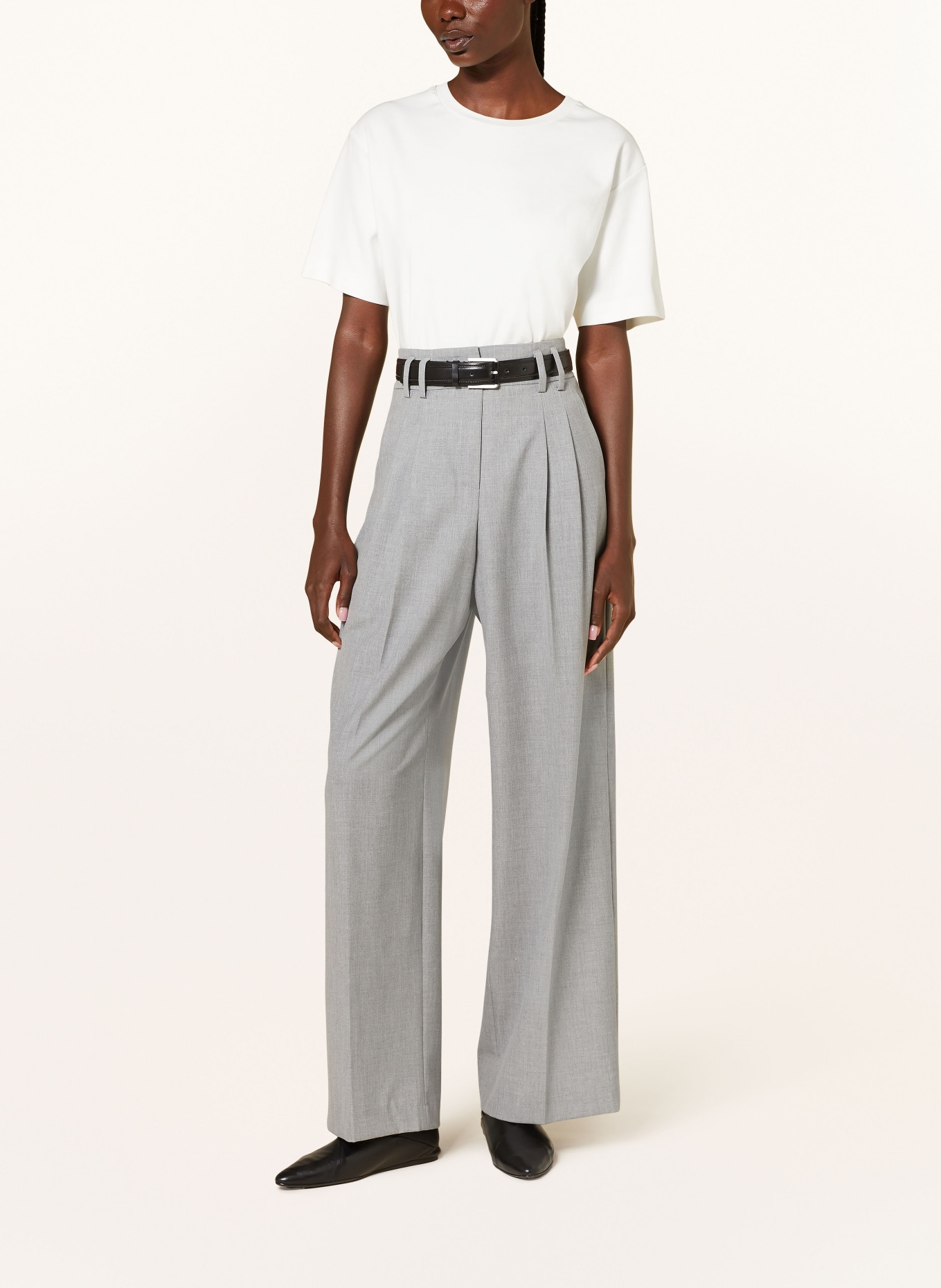 RAFFAELLO ROSSI Wide leg trousers MAYLA, Color: GRAY (Image 2)