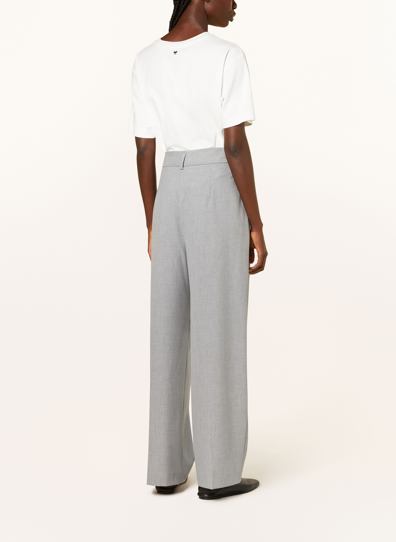 RAFFAELLO ROSSI Wide leg trousers MAYLA, Color: GRAY (Image 3)